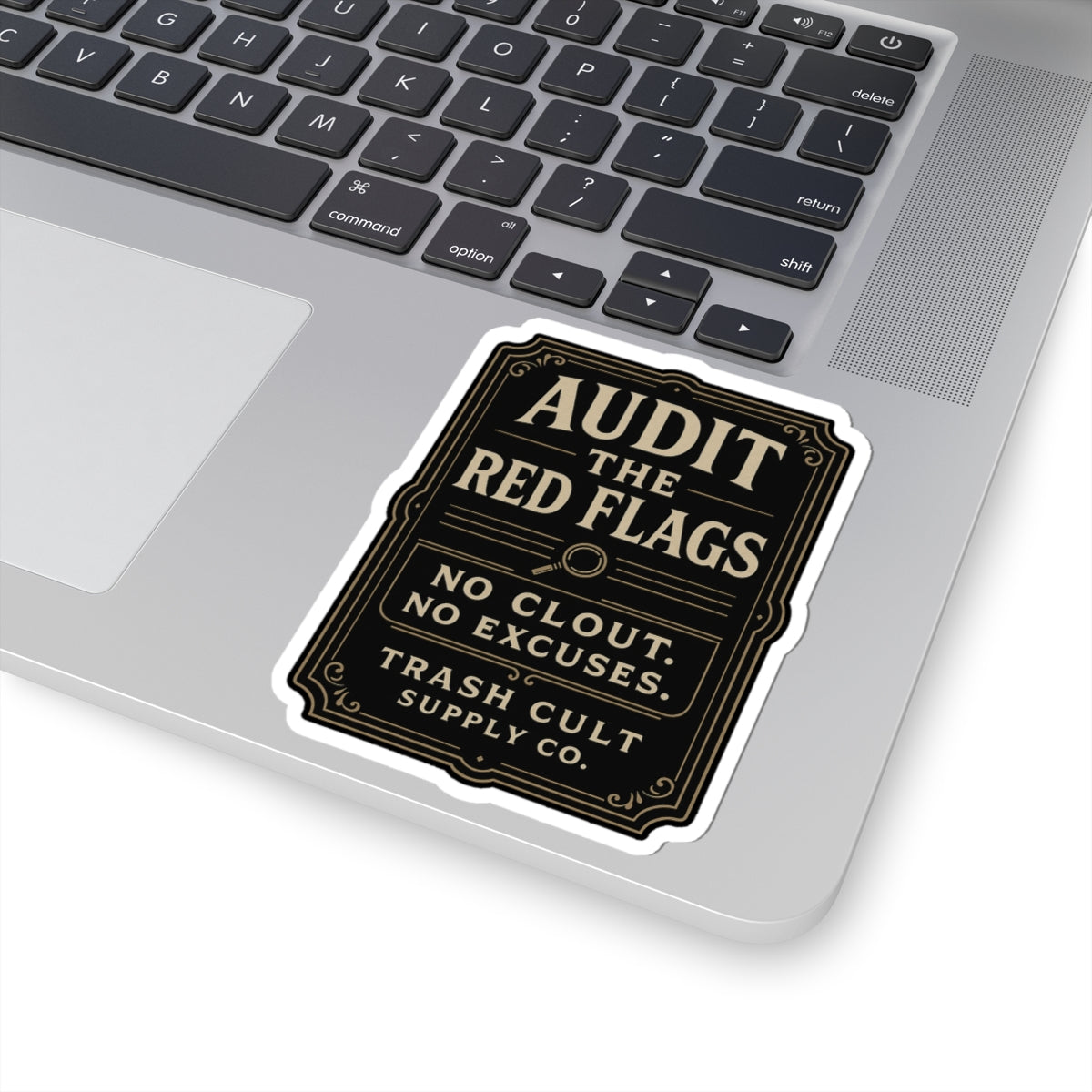 Audit the Red Flags Sticker – Vintage Vigilante | Trash Cult Supply Co.