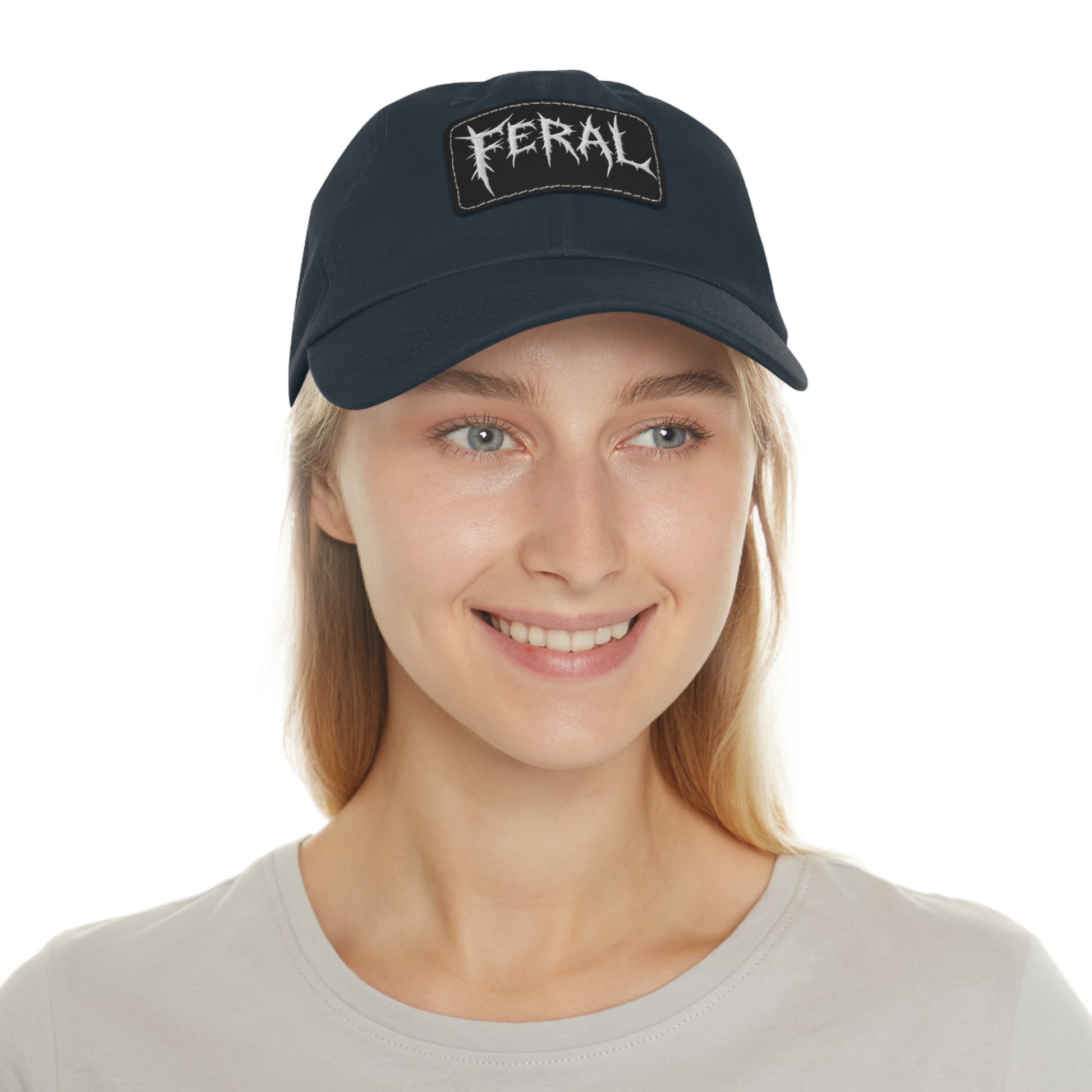 FERAL Embroidered Leather Patch Hat – Trash Cult Supply Co.
