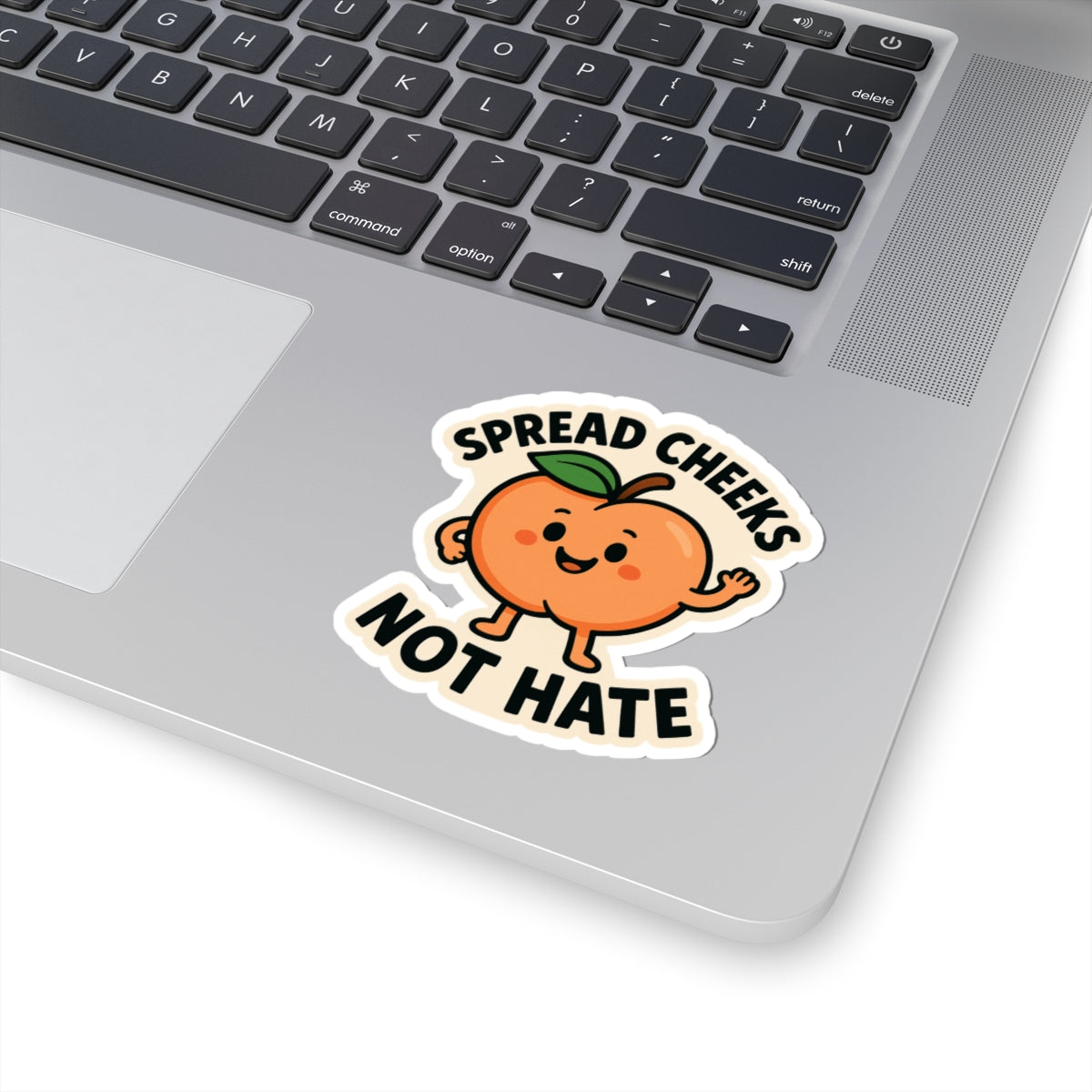 Cheeky Fruit Sticker Set, Fun Laptop Decals, Spread Cheeks Not Hate, Cute Peach Stickers, Quirky Gift for Friends