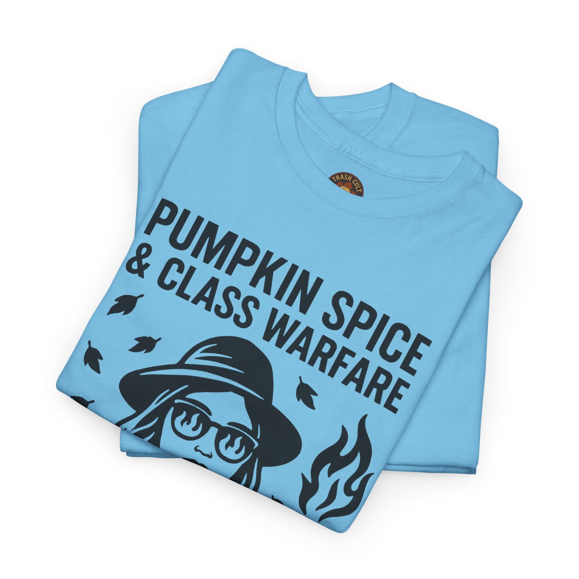 Pumpkin Spice & Class Warfare Shirt – Fall Riot Girl Graphic Tee – Fall of Humanity Collection – Trash Cult Supply Co.