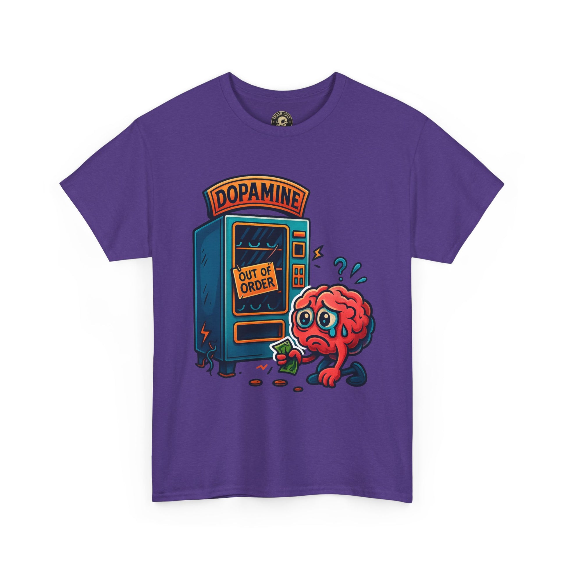 Dopamine Out of Order T-Shirt – Funny Quirky Mental Health Tee | Unisex Cotton Graphic Shirt