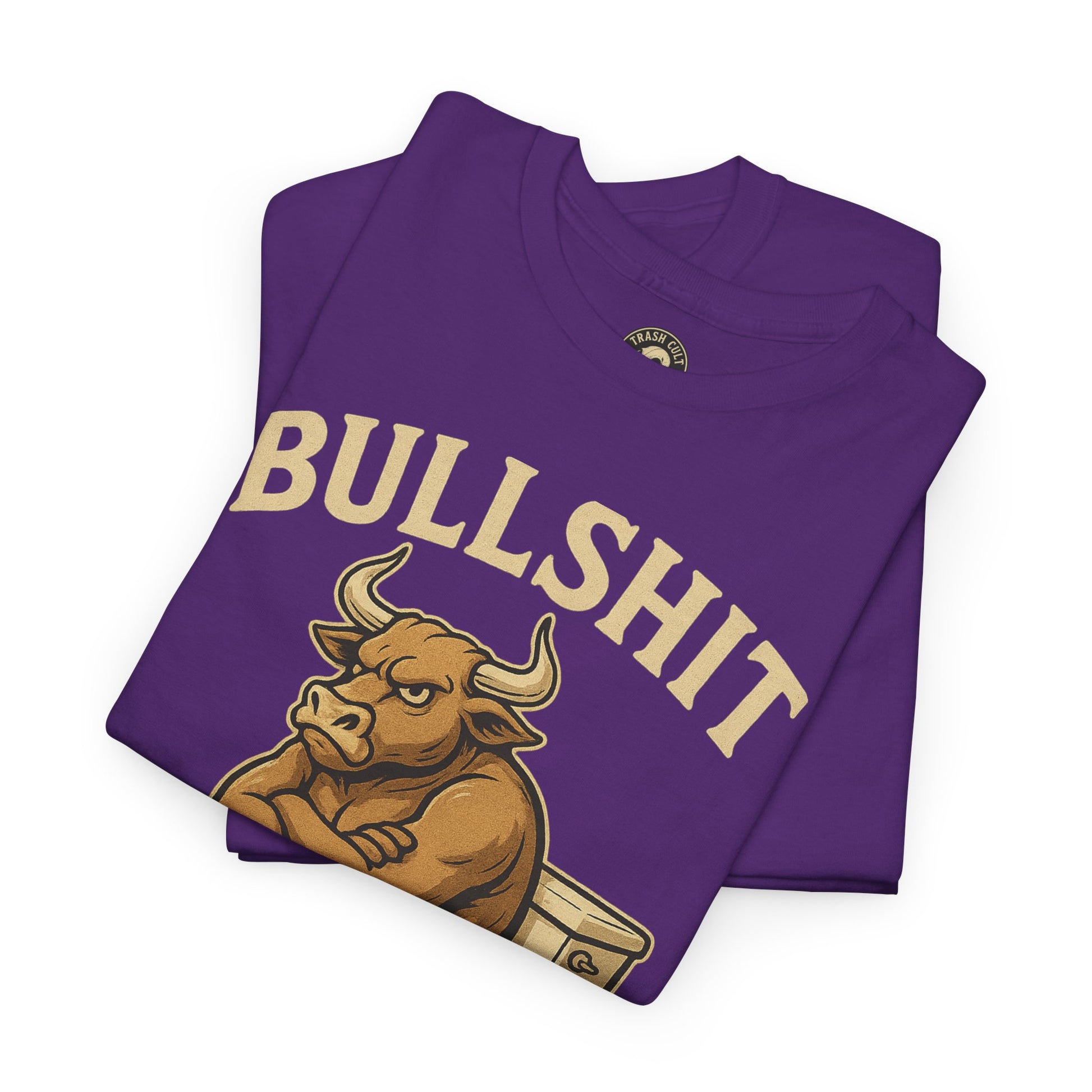 “BULLSHIT” Angry Bull Toilet Tee – Trash Cult Supply Co. | Gildan 5000 T-Shirt