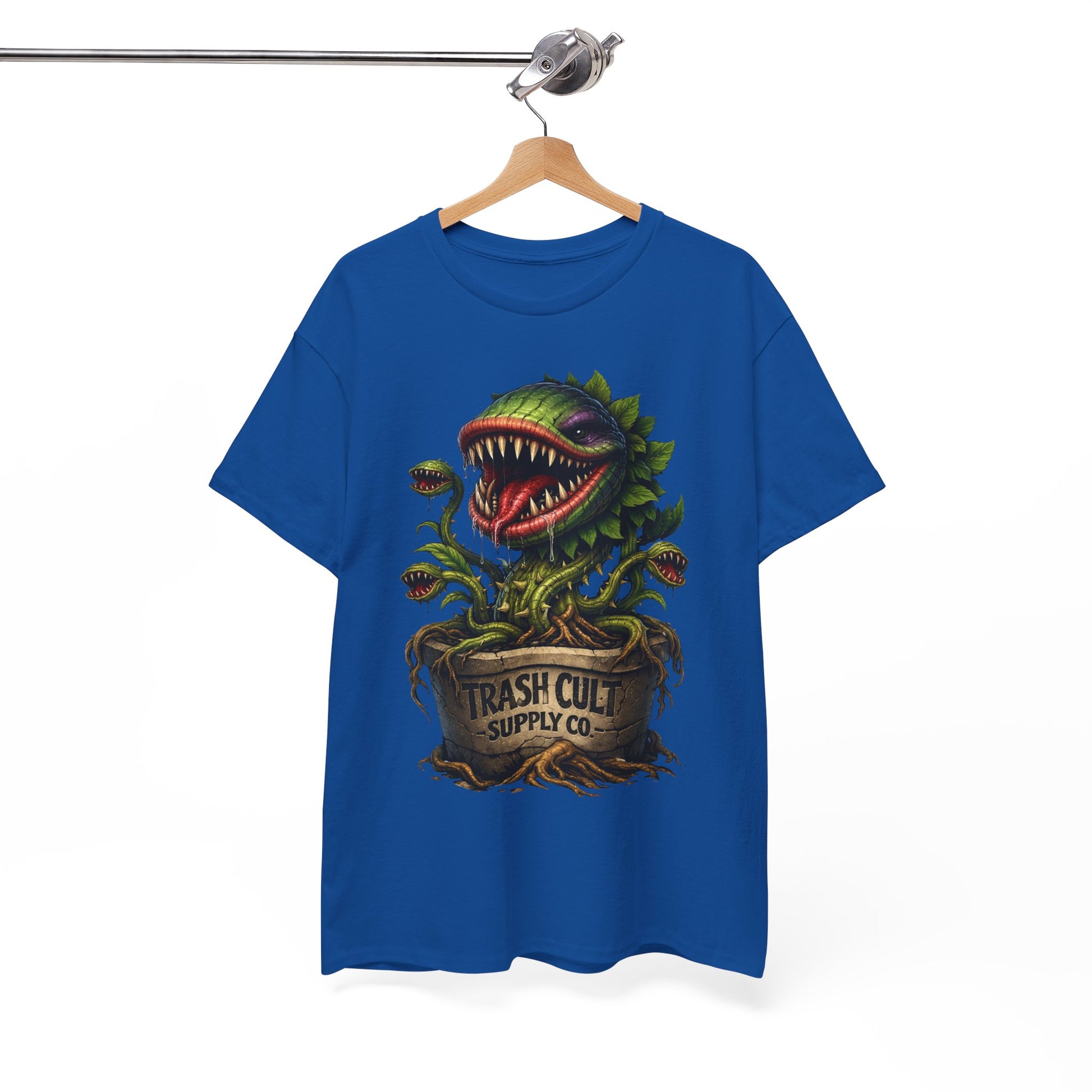 Carnivorous Plant Graphic Tee — "Trash Cult Supply Co." Potted Monster Shirt