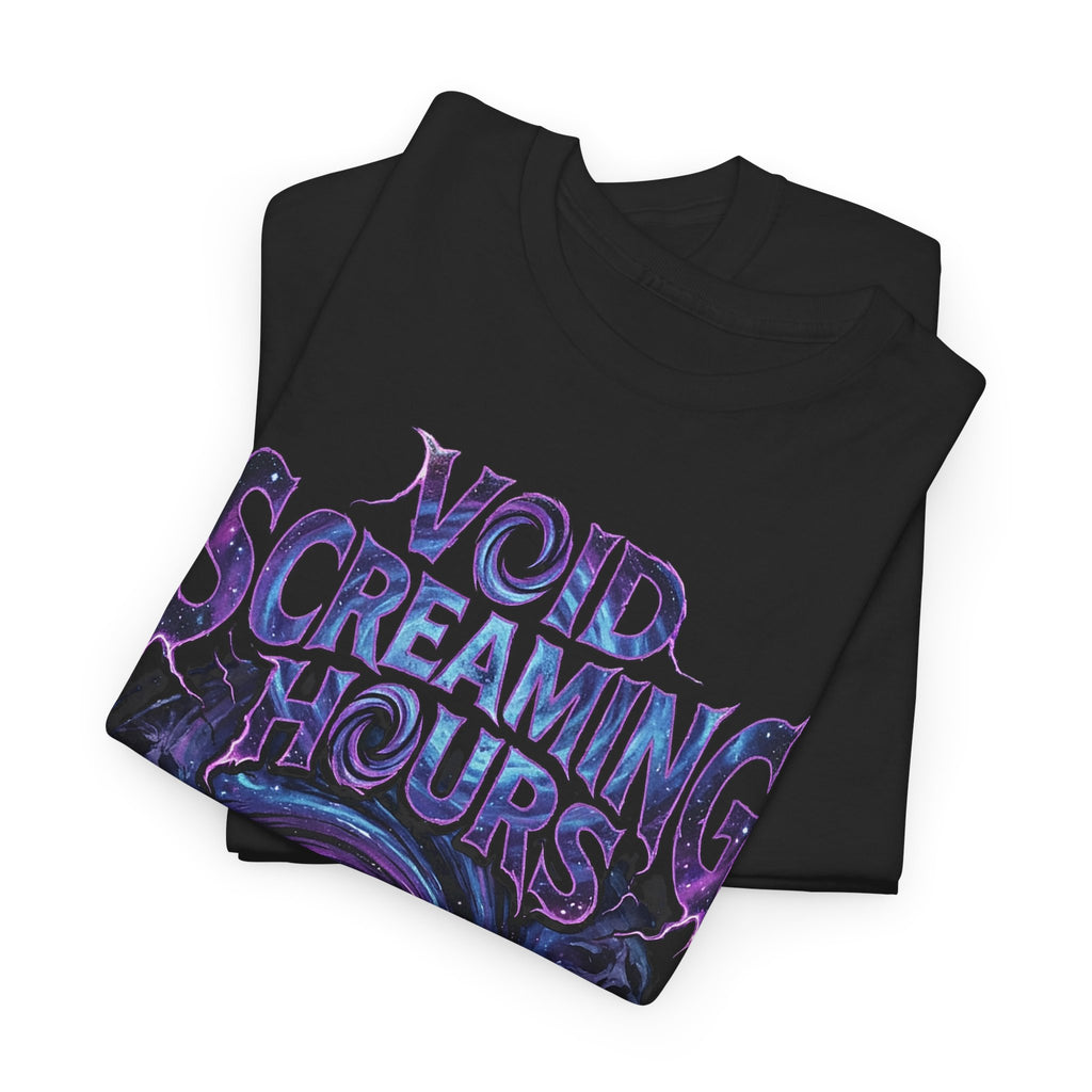 Void Screaming Hours Tee — Gothic Cosmic Horror T‑Shirt