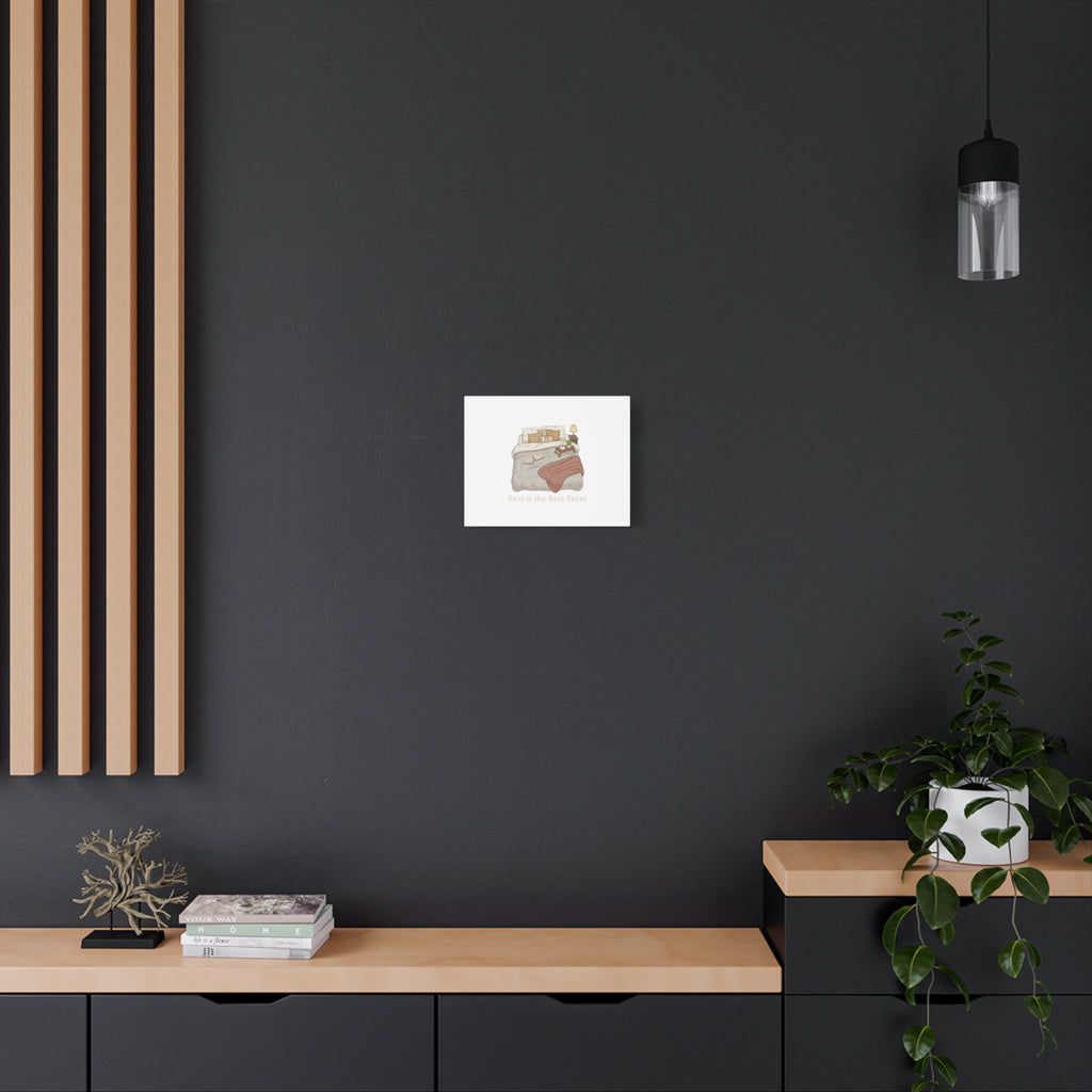 Rest is the Best Reset Canvas | sleepy humor, restful vibes