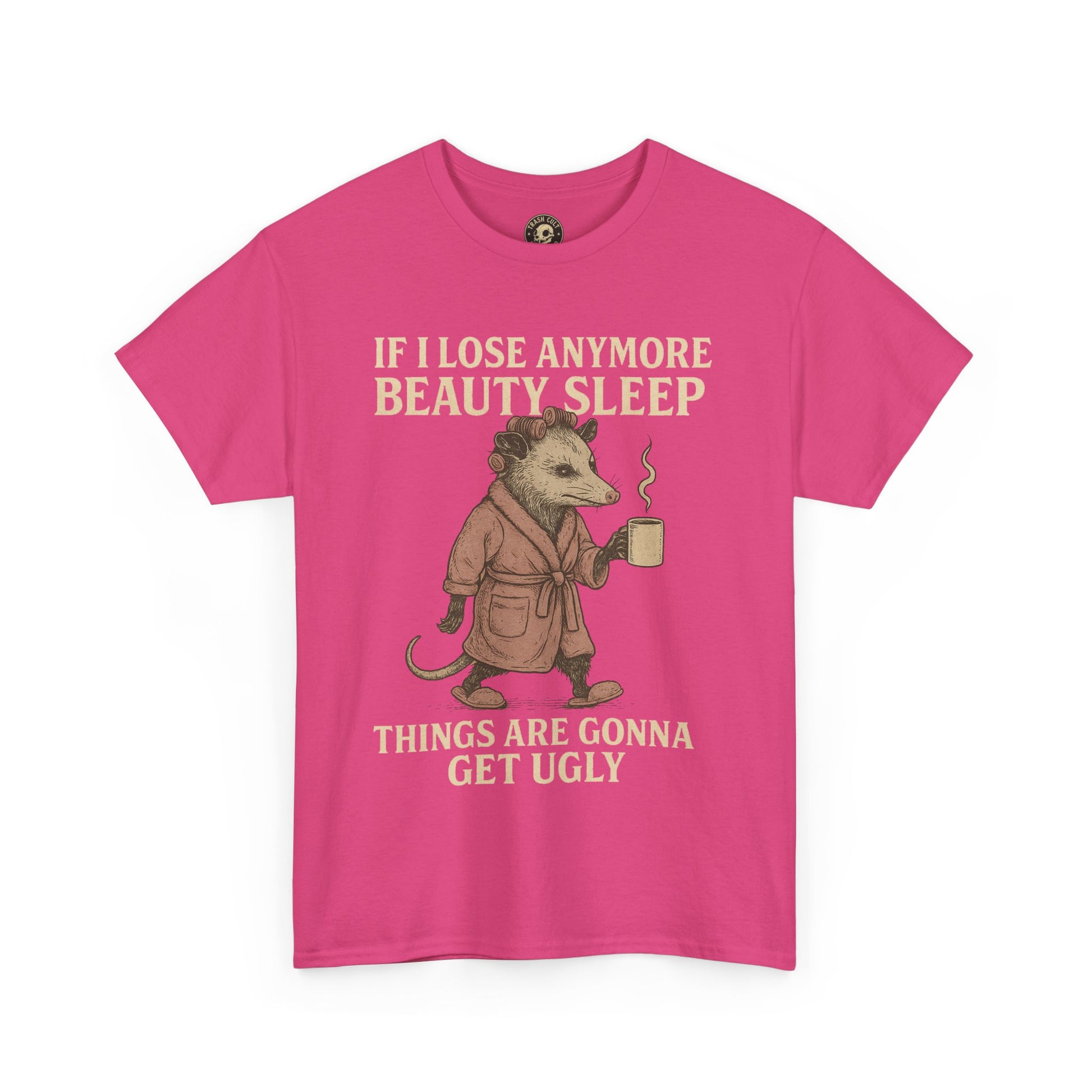 Funny Unisex Heavy Cotton Tee - "If I Lose Anymore Beauty Sleep, Things Are Gonna Get Ugly" - Gift, Sleepwear, Humor, Casual Wear, [...]