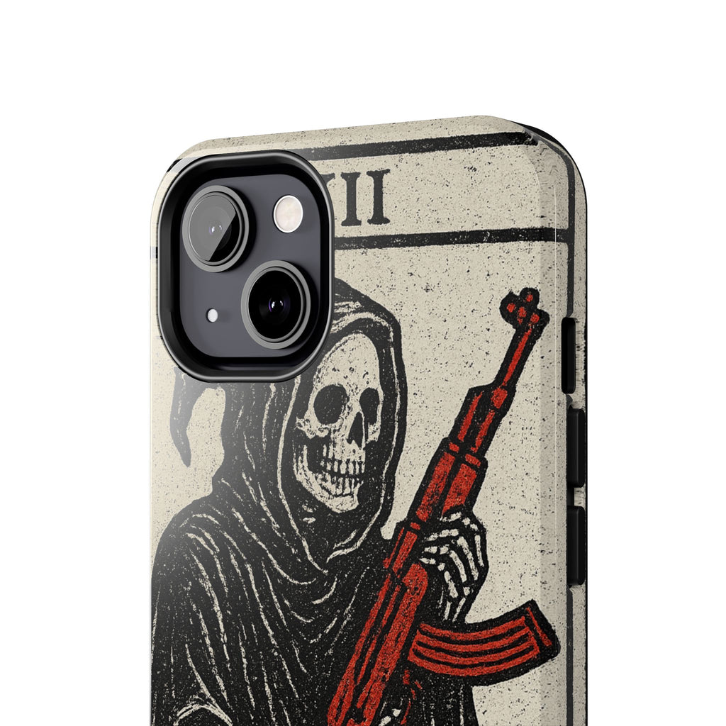 Grim Reaper Phone Case, Tough Phone Case for Gamers, Unique Smartphone Accessories, Halloween Decor, Death-Inspired Gift