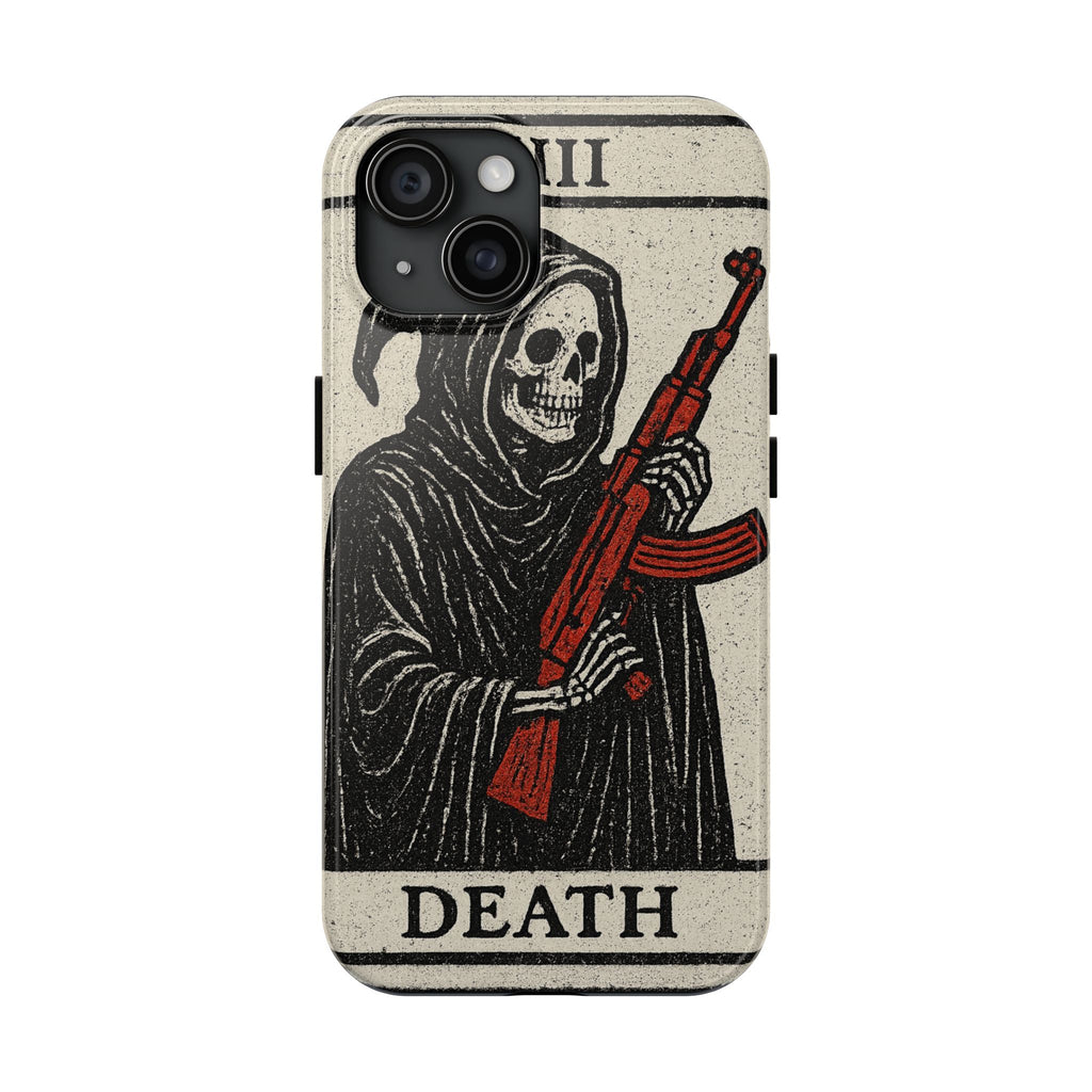 Grim Reaper Phone Case, Tough Phone Case for Gamers, Unique Smartphone Accessories, Halloween Decor, Death-Inspired Gift