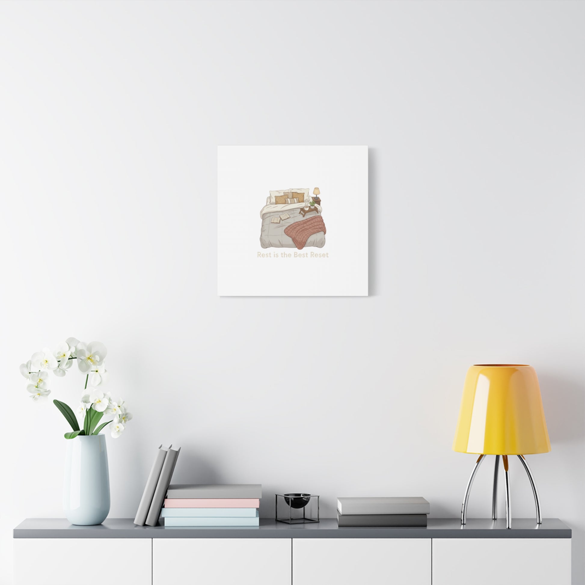 Rest is the Best Reset Canvas | sleepy humor, restful vibes