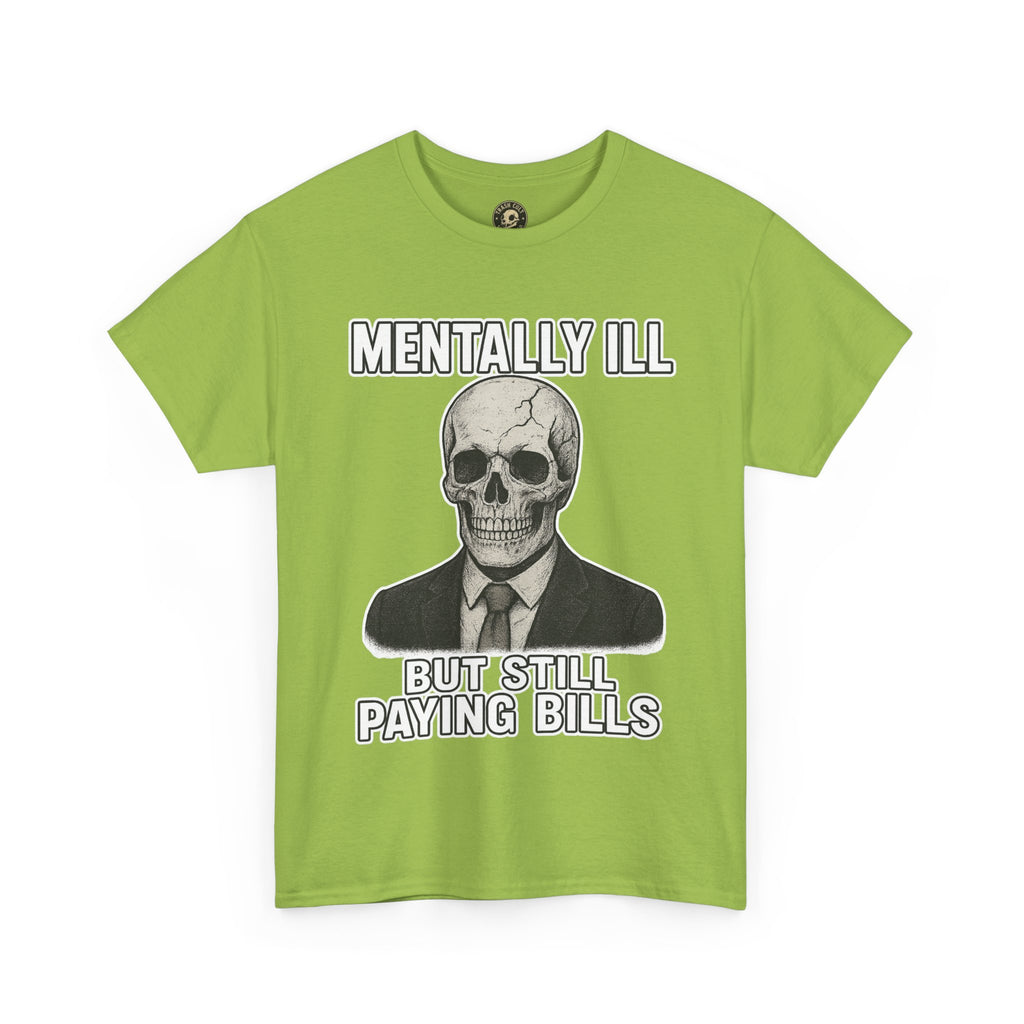 Mental Health Awareness Tee, Unisex Skull Shirt, Funny Graphic Tee, Quirky Casual Wear, Gifts for Friends, Halloween Apparel