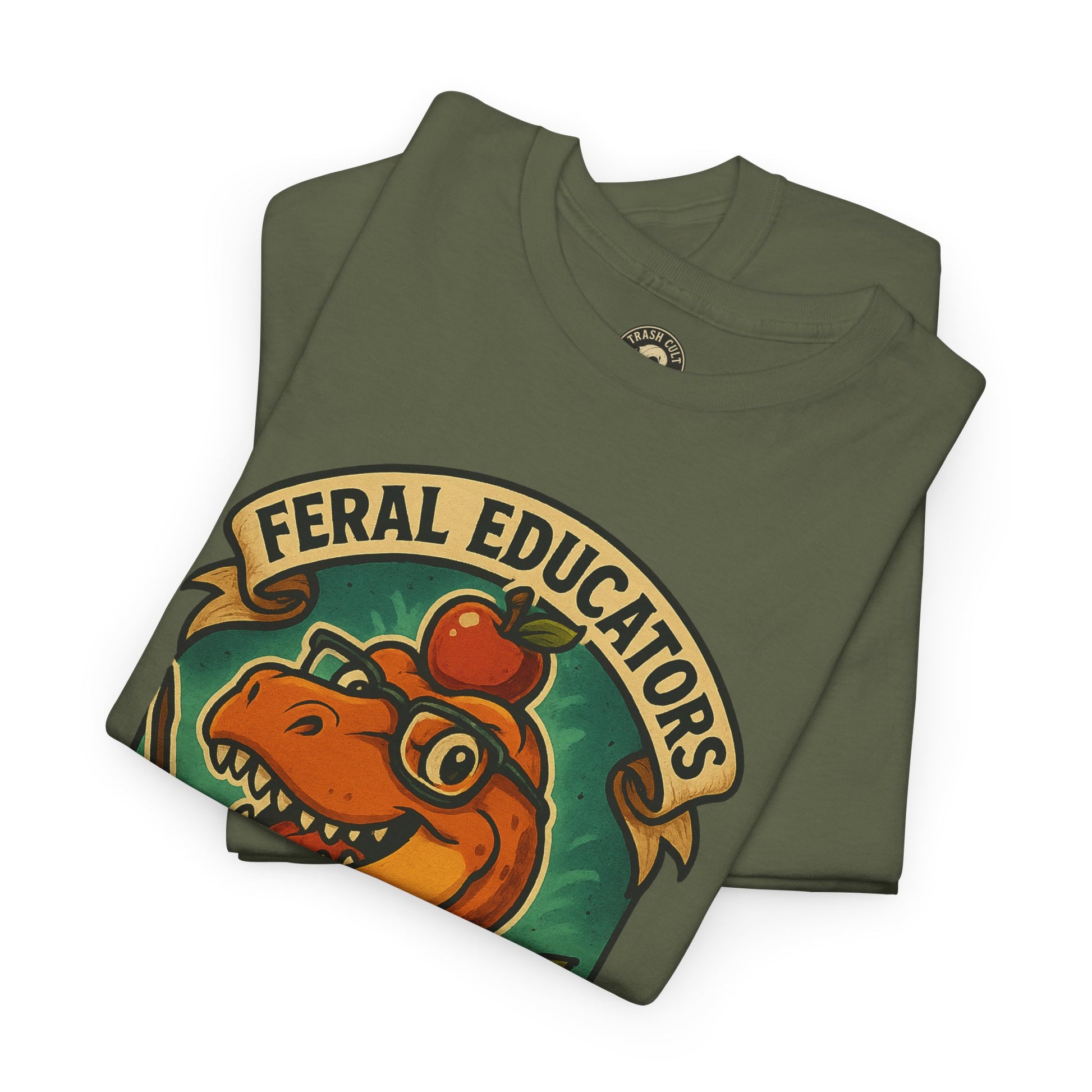 Feral Educators Tee, Fun Teacher Shirt, Unisex Cotton Tee, Gift for Educators, Classroom Apparel, Teacher Appreciation Day