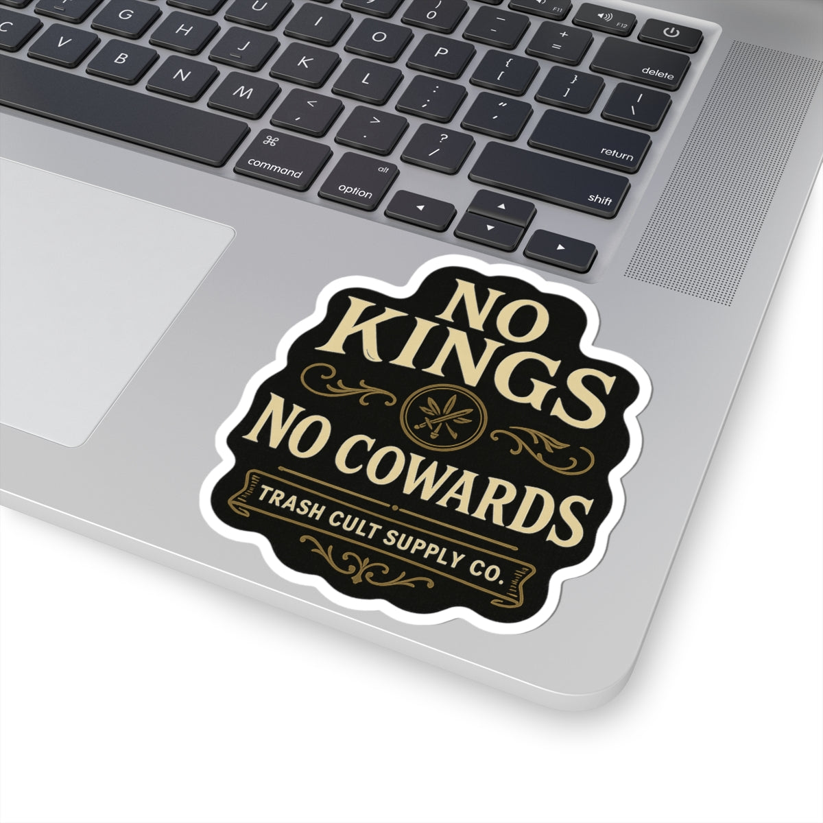 No Kings, No Cowards Sticker – Vintage Vigilante | Trash Cult Supply Co.
