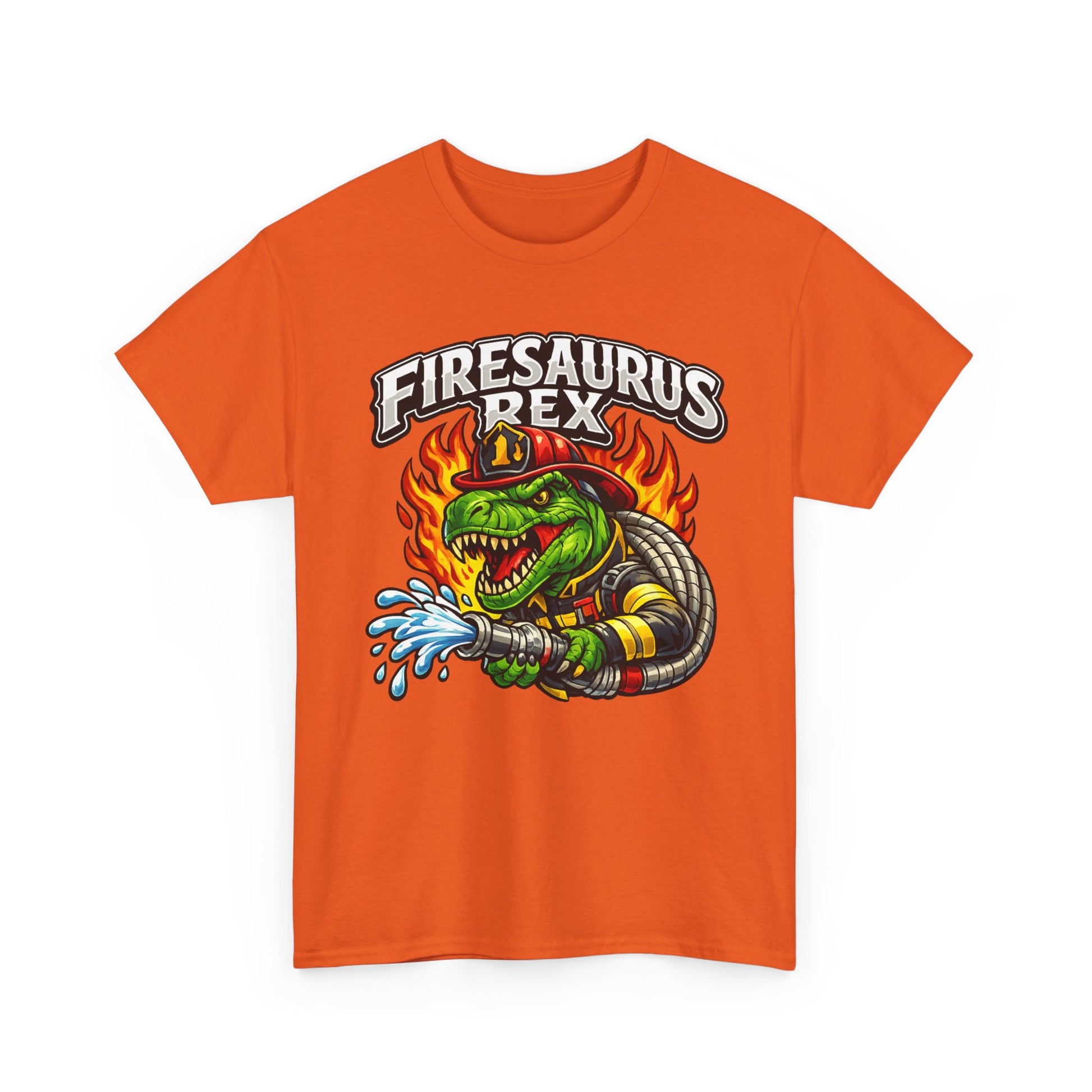 Firesaurus Rex T-Shirt — Funny Firefighter Dinosaur Tee