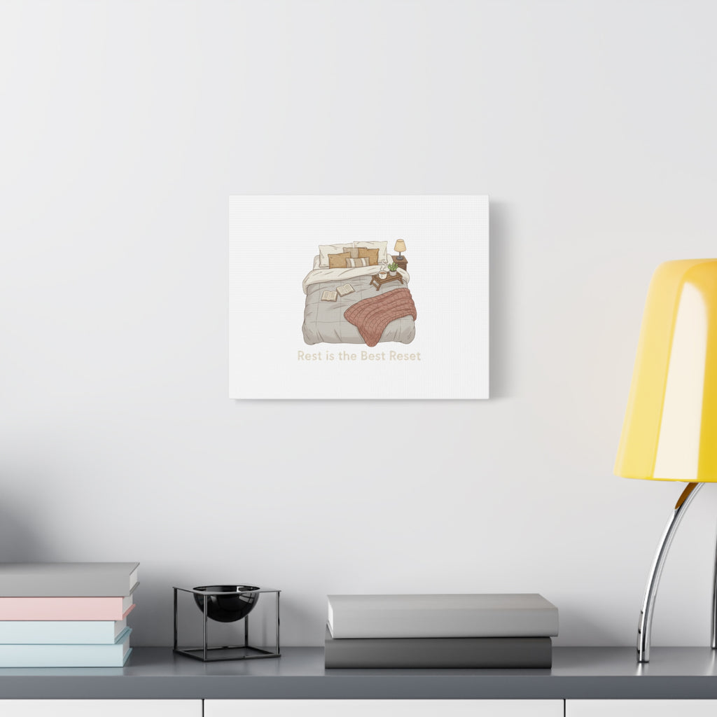 Rest is the Best Reset Canvas | sleepy humor, restful vibes