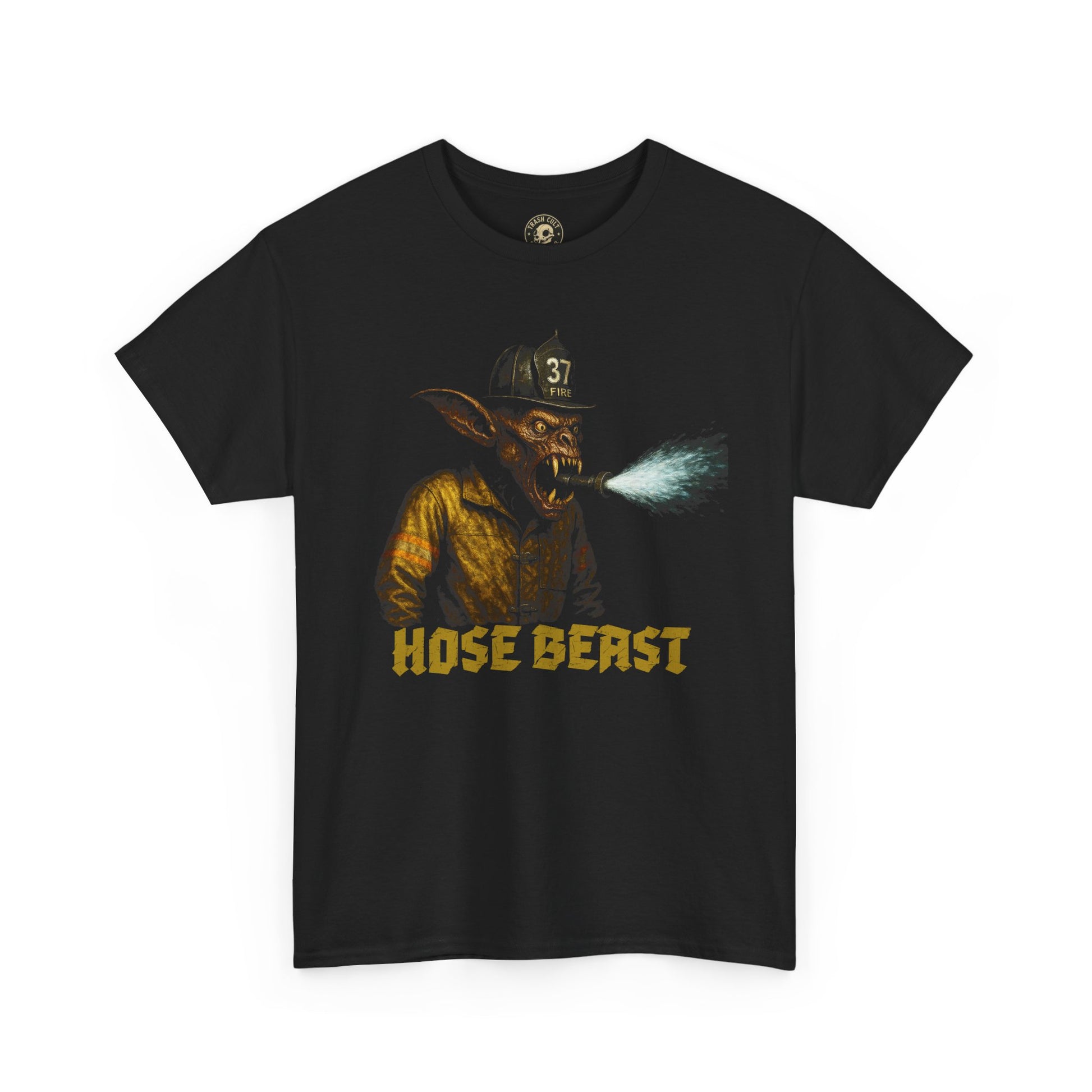 Hose Beast Firefighter T-Shirt – Funny Firefighter Monster Shirt for Firemen