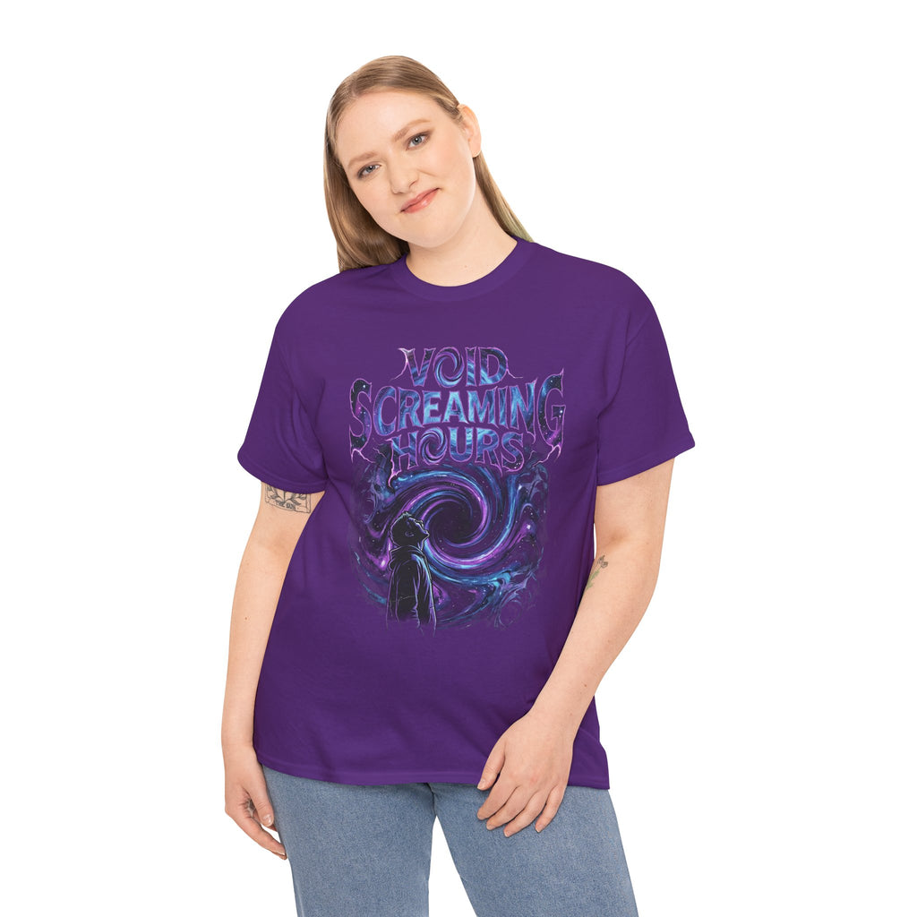 Void Screaming Hours Tee — Gothic Cosmic Horror T‑Shirt