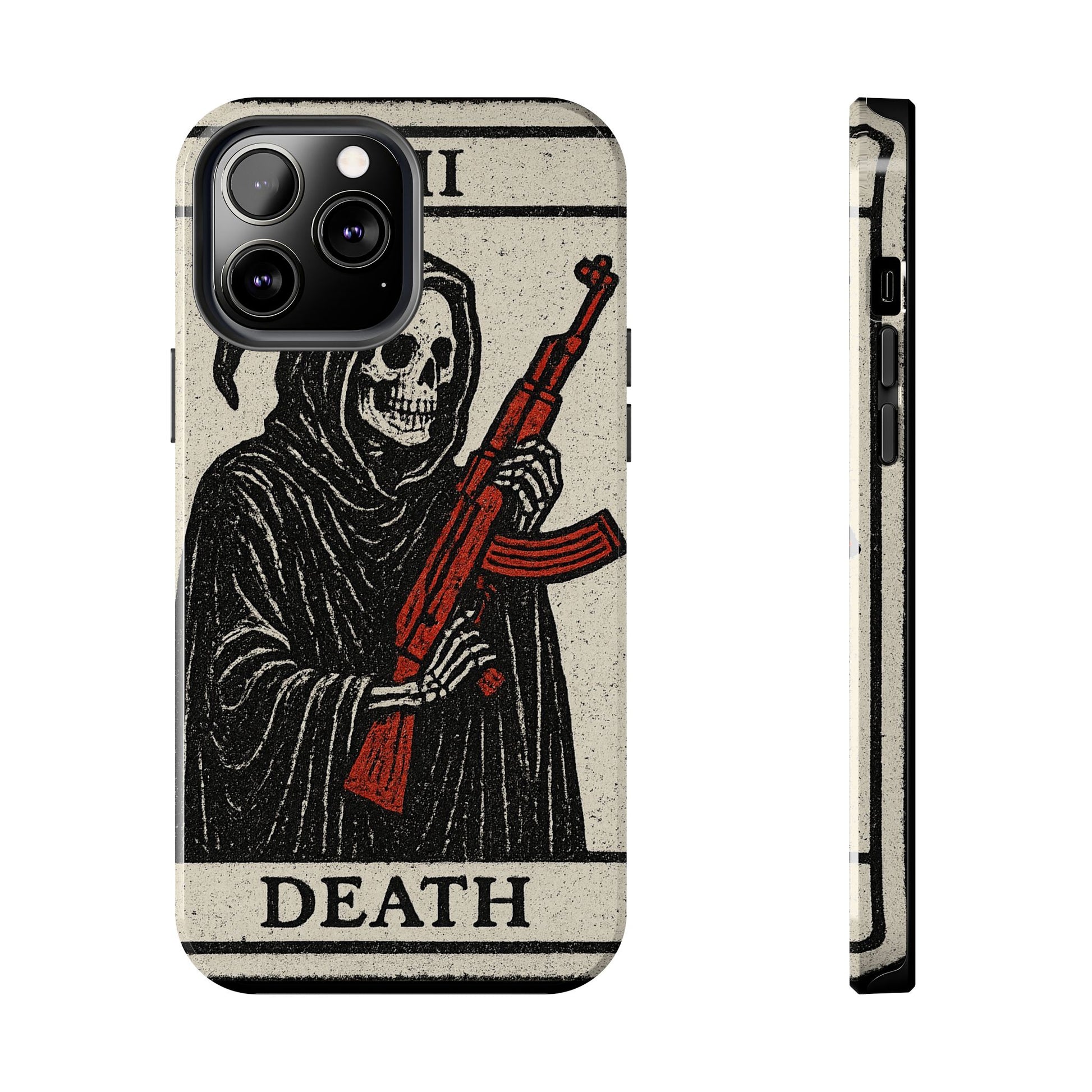 Grim Reaper Phone Case, Tough Phone Case for Gamers, Unique Smartphone Accessories, Halloween Decor, Death-Inspired Gift