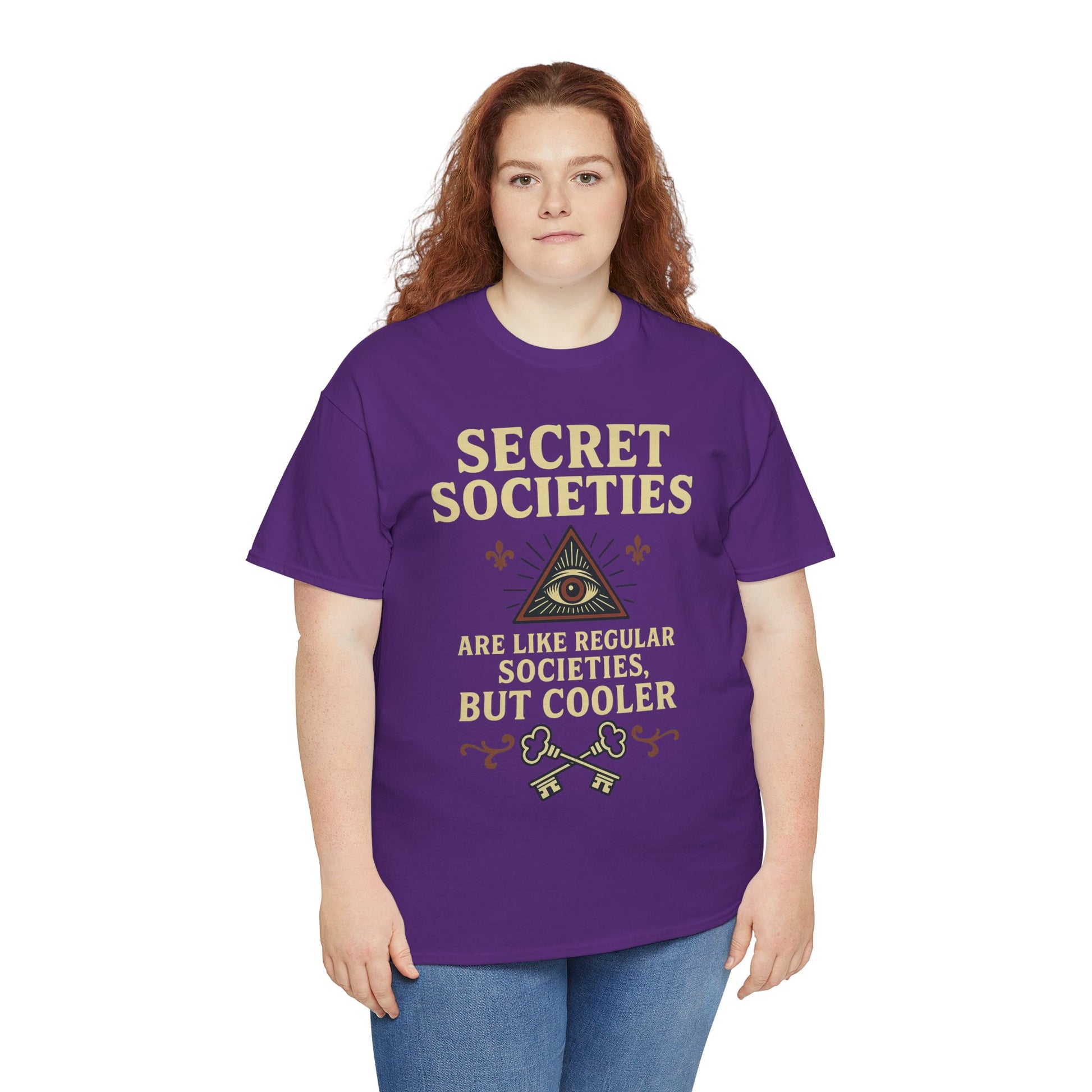 Secret Societies Shirt – Illuminati Eye Graphic Tee – Gildan 5000 Soft Cotton – Trash Cult Vintage Design
