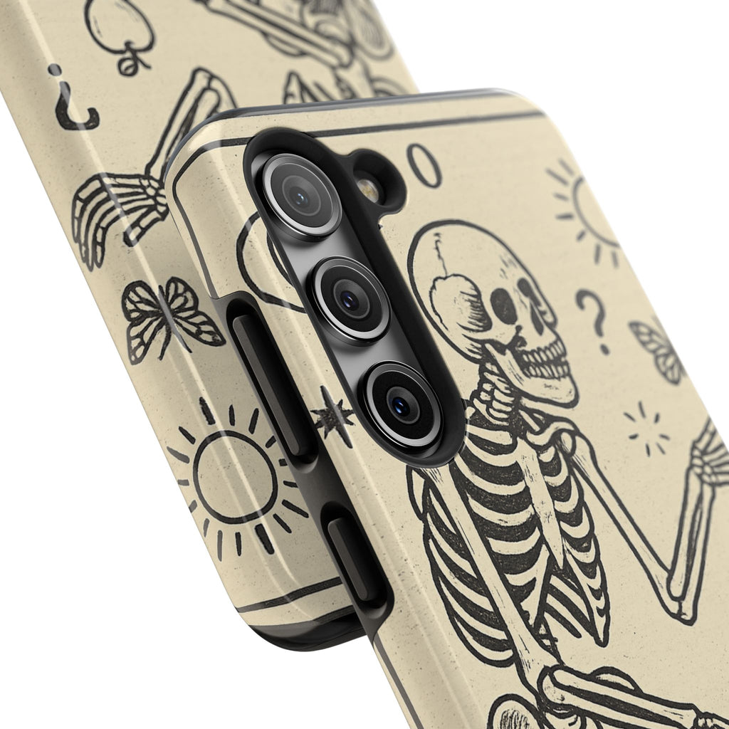 Skeleton ADHD Phone Cases, Unique Phone Cover, Funny ADHD Gift, Quirky Skeleton Design, Cool Accessories for Everyone