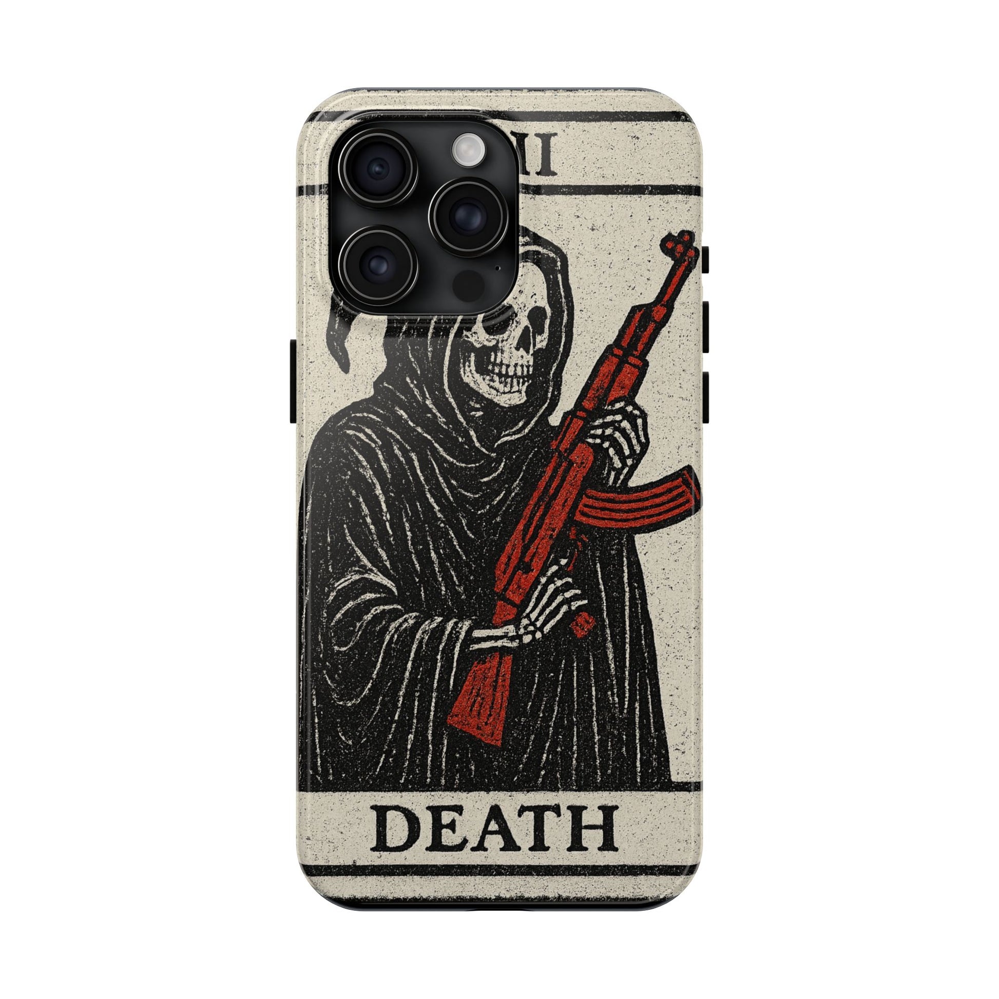 Grim Reaper Phone Case, Tough Phone Case for Gamers, Unique Smartphone Accessories, Halloween Decor, Death-Inspired Gift
