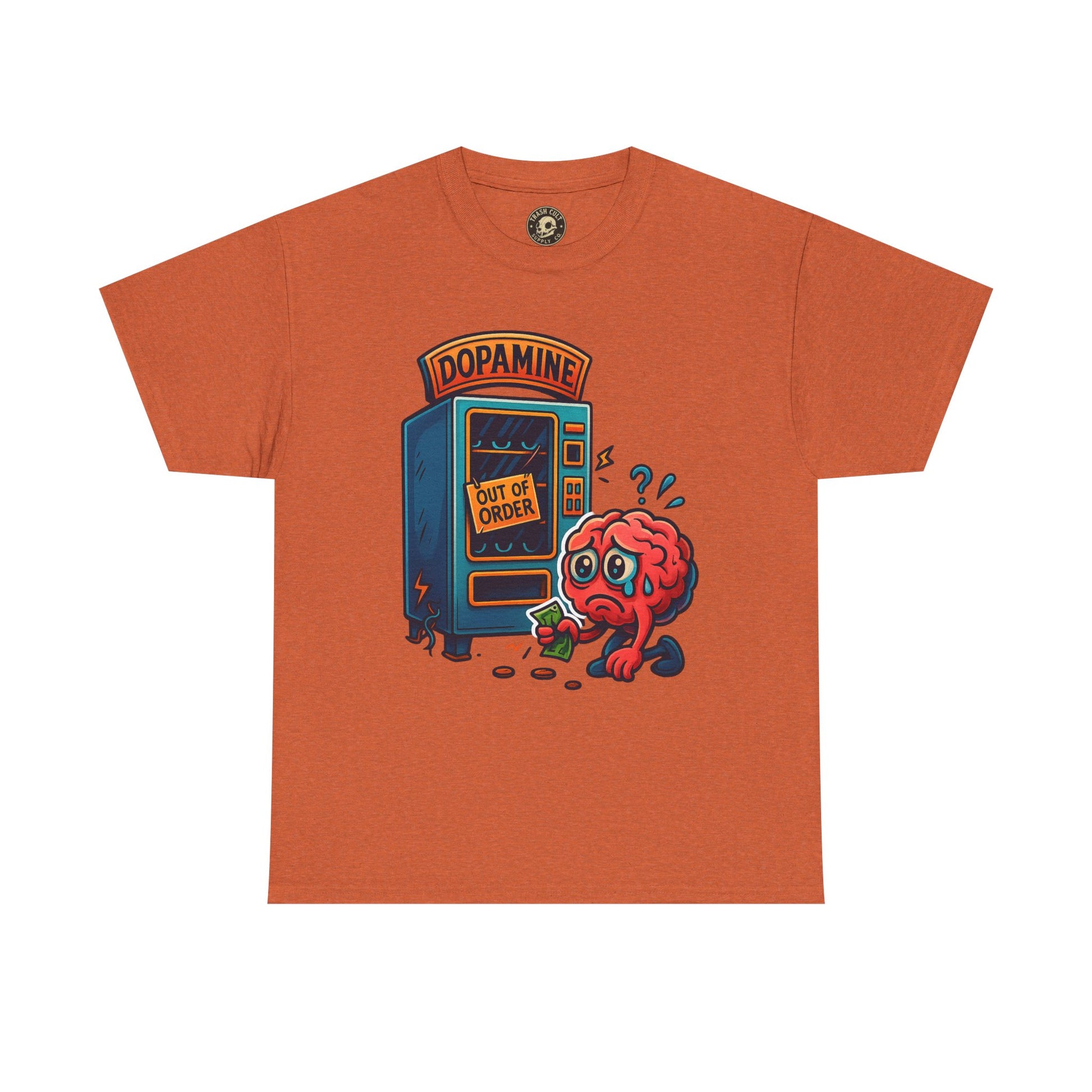 Dopamine Out of Order T-Shirt – Funny Quirky Mental Health Tee | Unisex Cotton Graphic Shirt