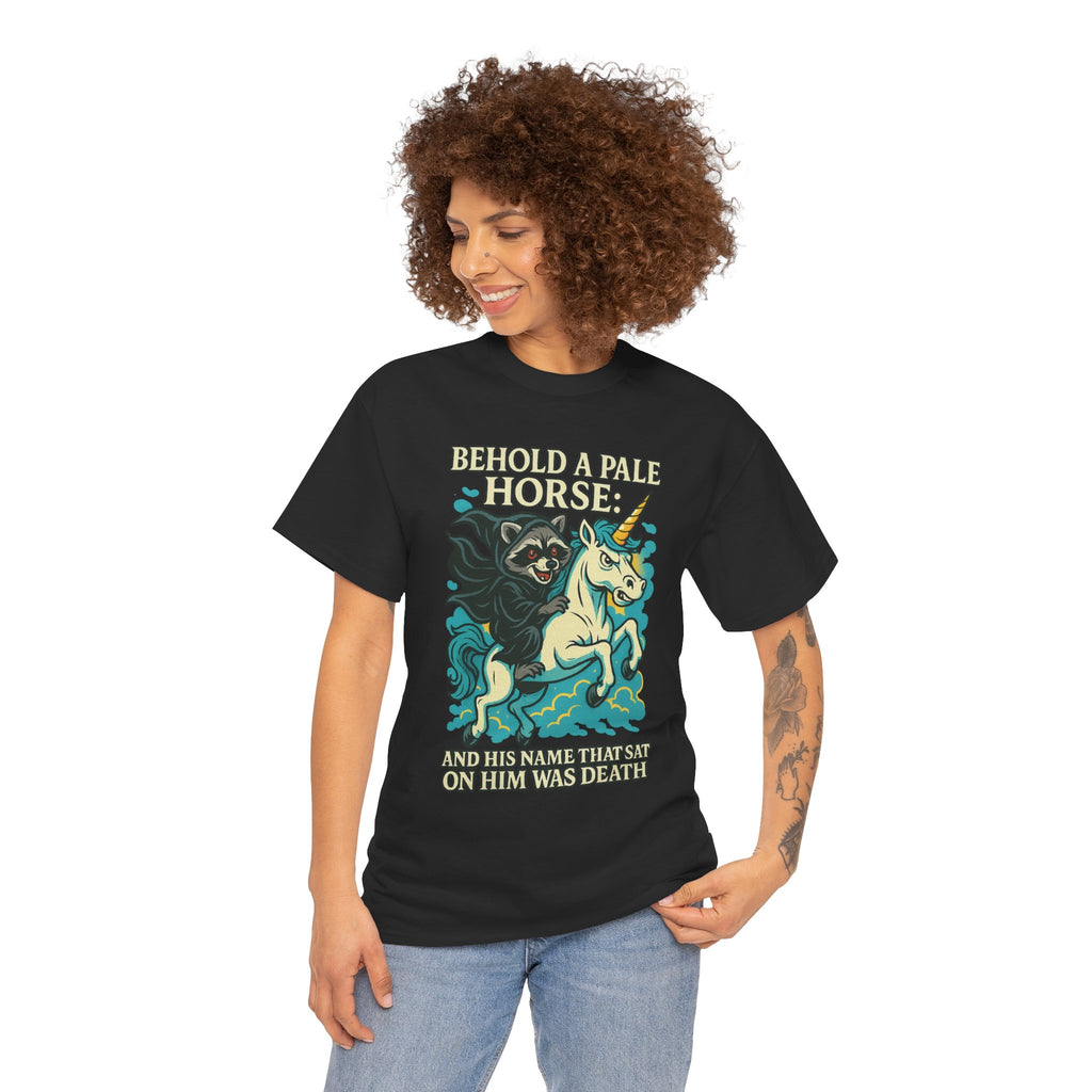 Behold a Pale Horse – Raccoon of Death Shirt | Gildan 5000 Unisex Tee