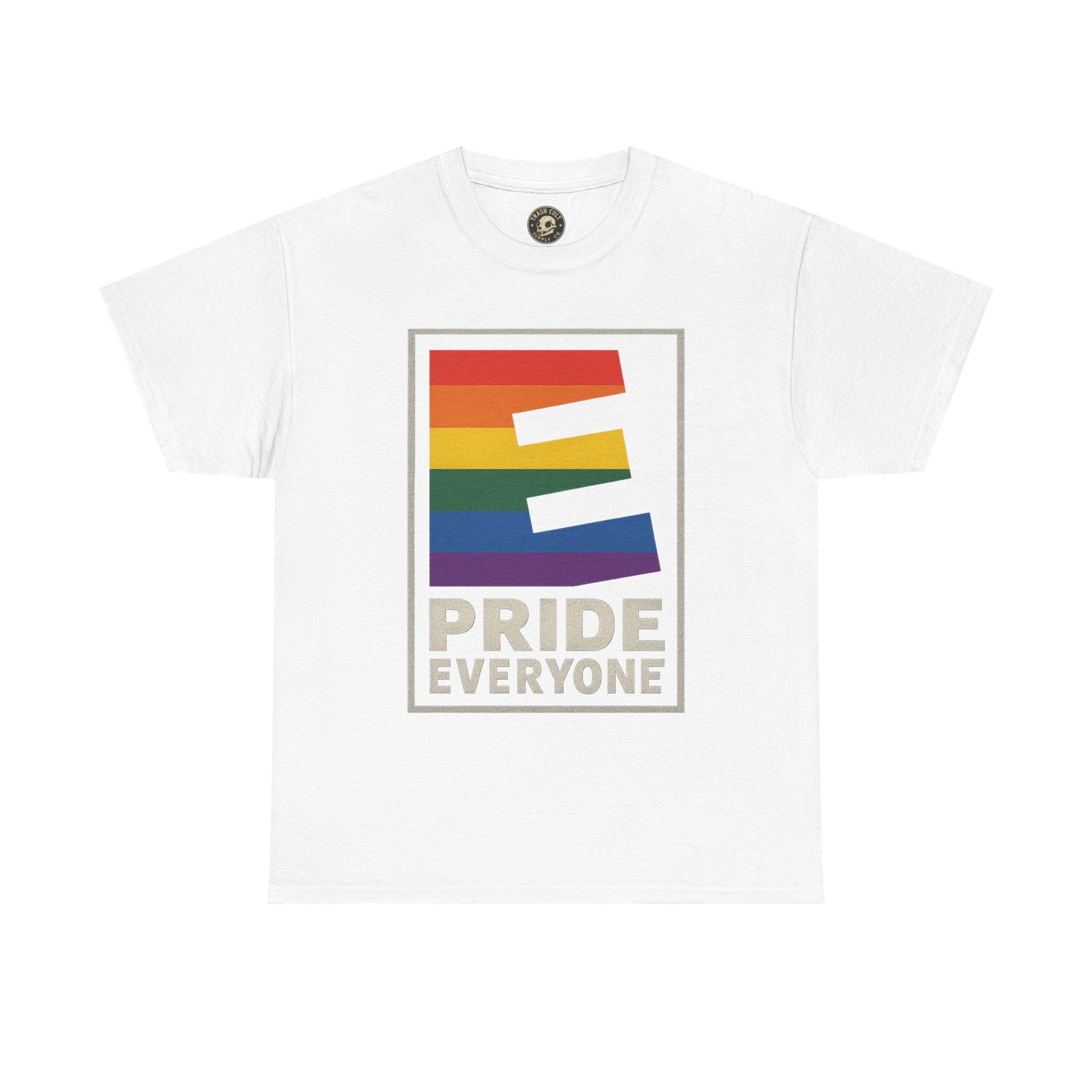 Pride “E for Everyone” T-Shirt – LGBTQ+ Inclusivity Graphic | Gildan 5000