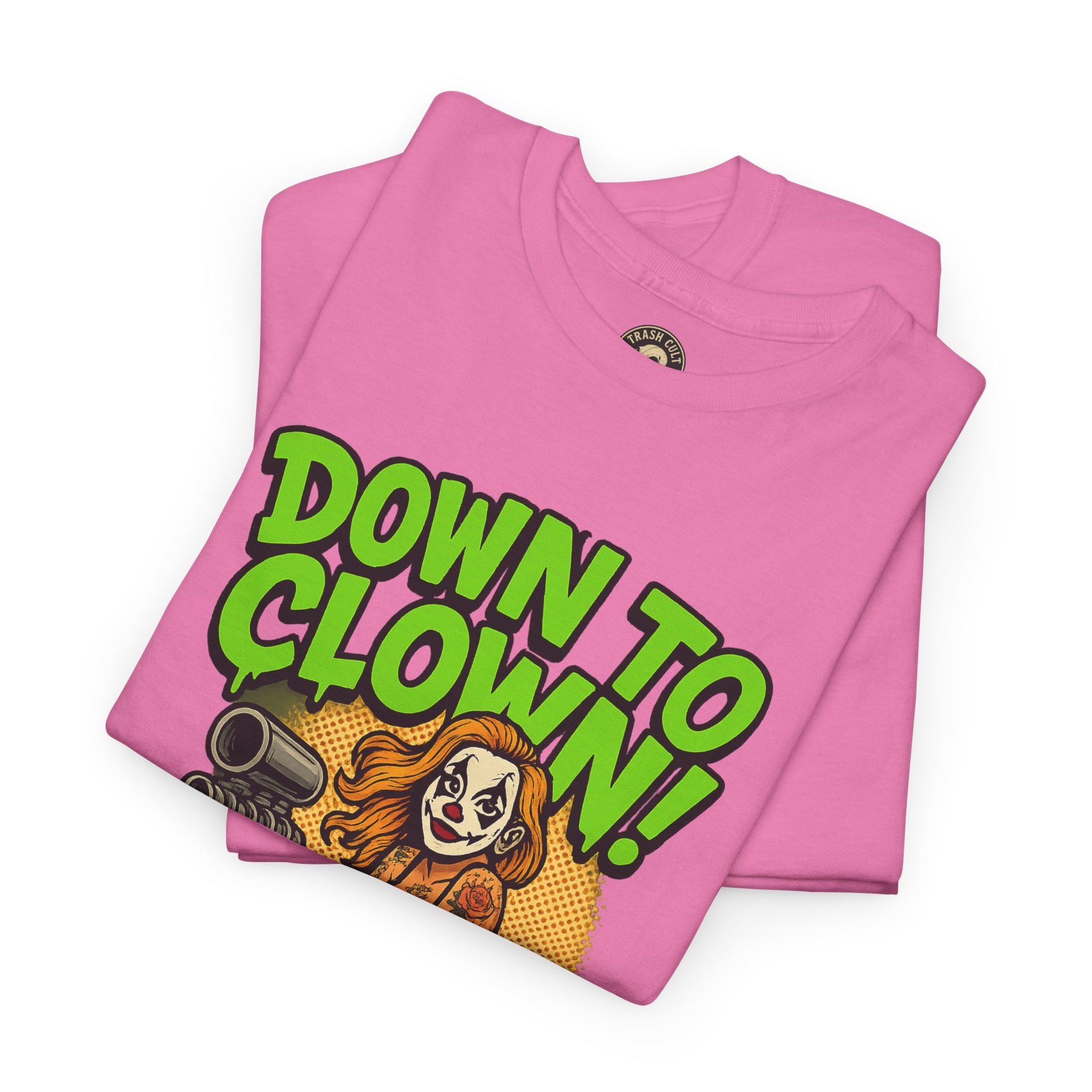 Unisex Graphic Tee | Down to Clown T-Shirt, Fun Statement Shirt, Casual Wear, Gift for Friends, Festivals, Halloween
