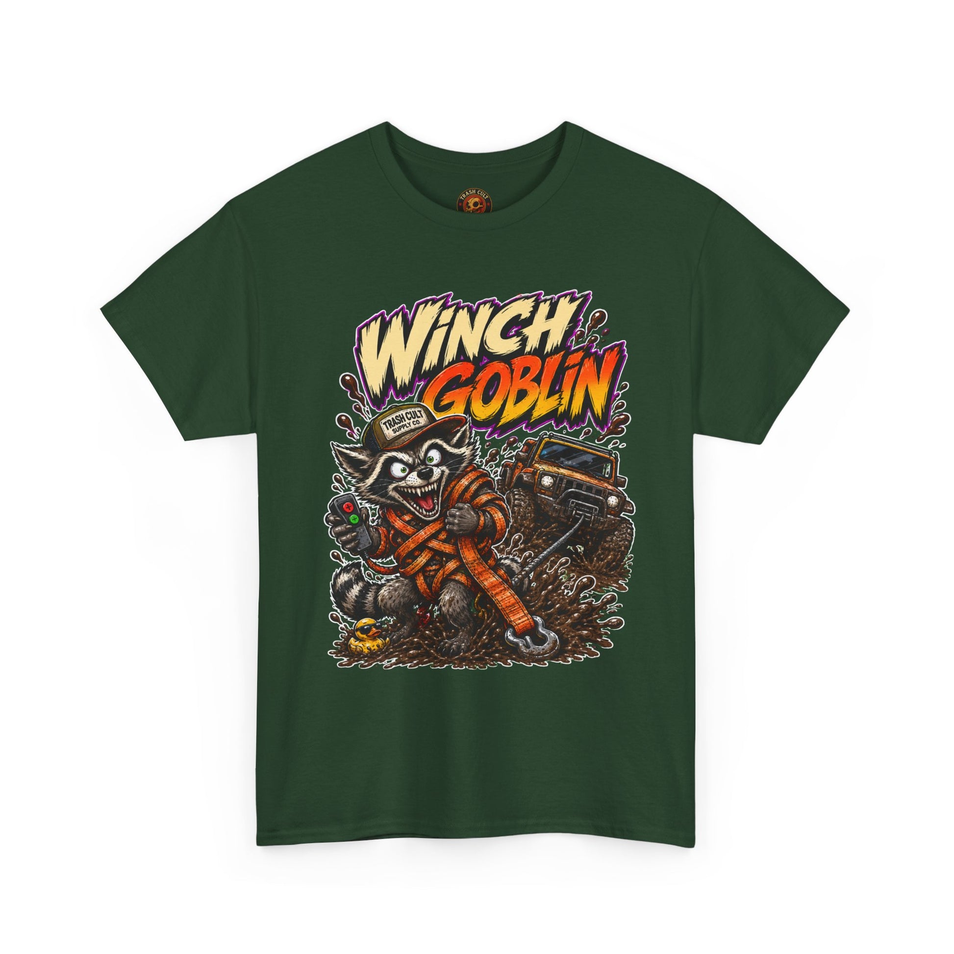 Winch Goblin Tee — Vintage Tow Truck Mechanic Graphic Shirt