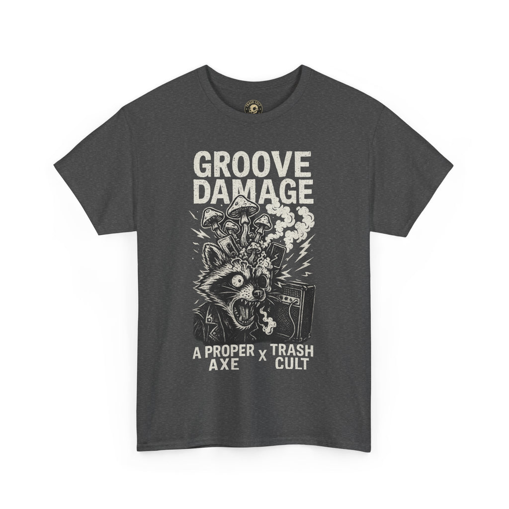 Groove Damage T-Shirt – A Proper Axe x Trash Cult Collab – Stoner Groove Punk Shirt