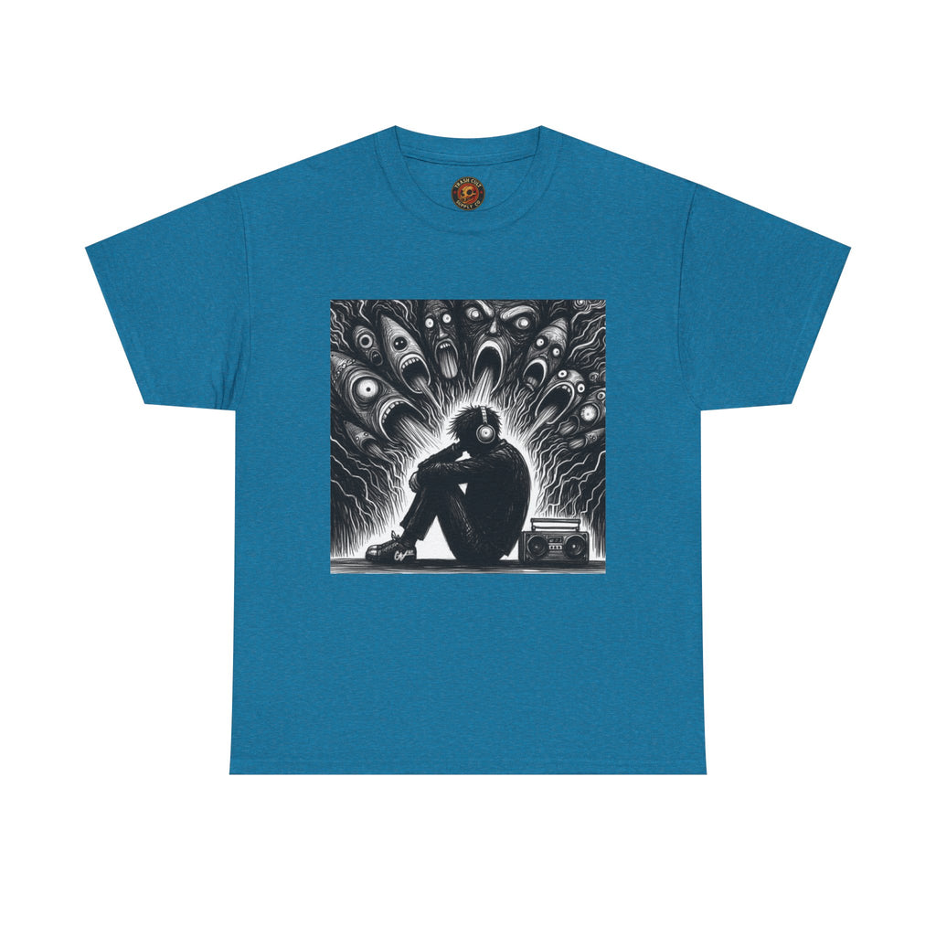 Xian Allen x Trash Cult Shirt – “Turn It Up Louder” | Screaming Chaos Headphones Tee