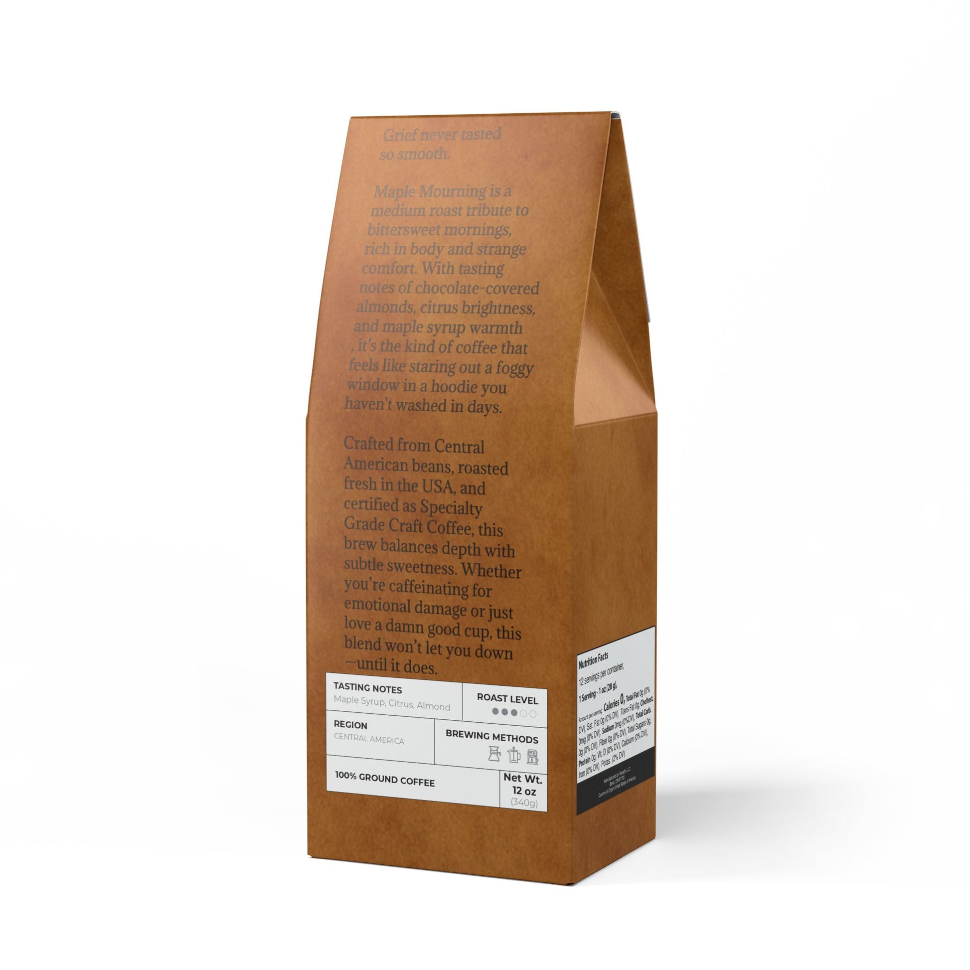 🍁 Maple Mourning – Medium Roast Coffee (12oz)