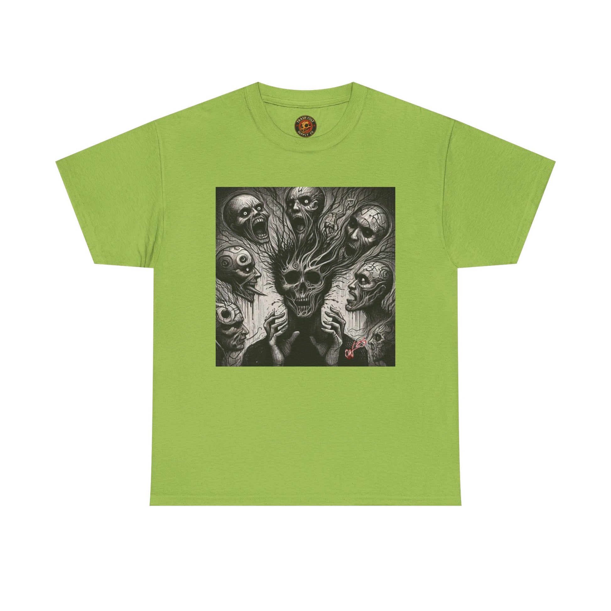 Xian Allen x Trash Cult Shirt – “Voices in the Void” | Horror Skull Scream T-Shirt
