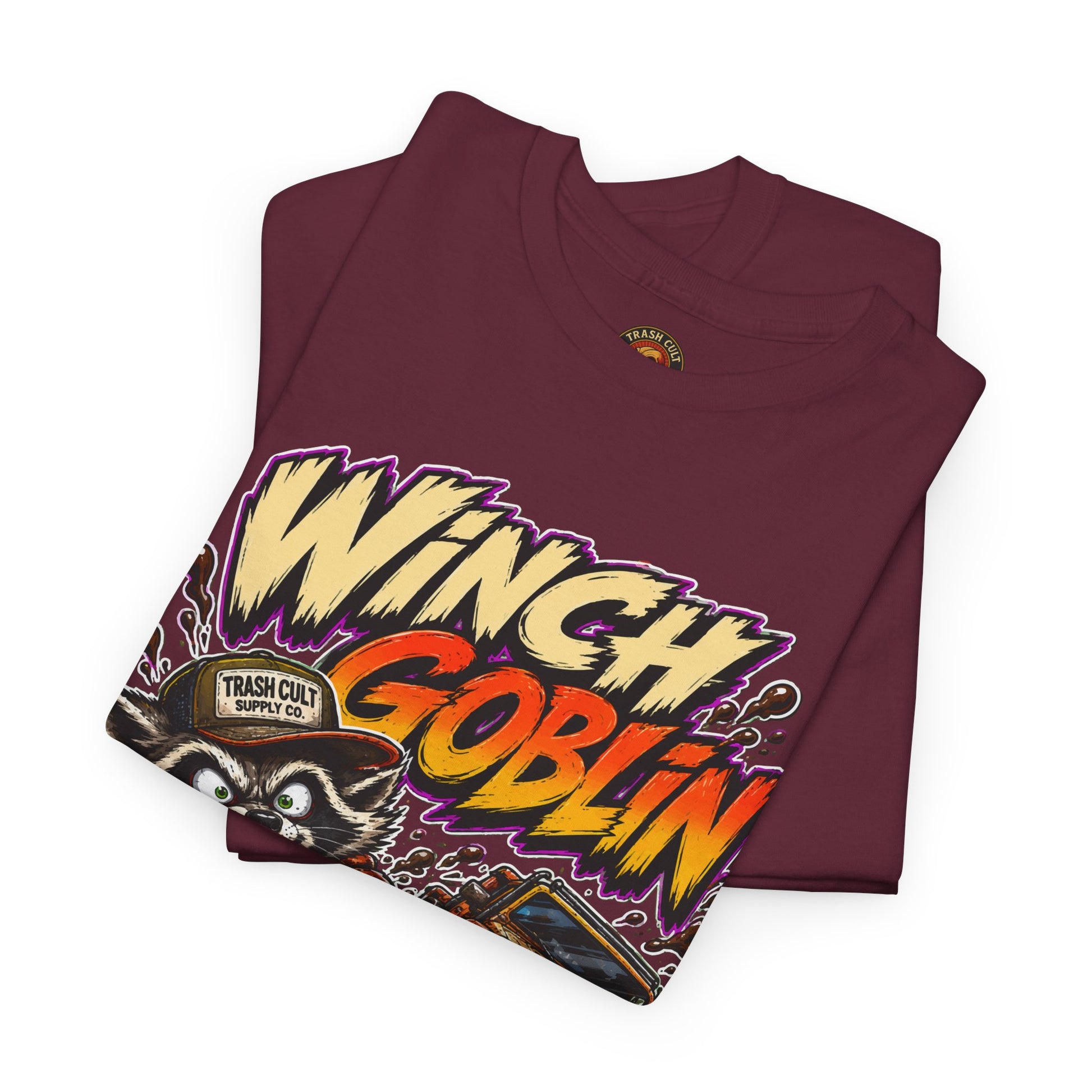 Winch Goblin Tee — Vintage Tow Truck Mechanic Graphic Shirt