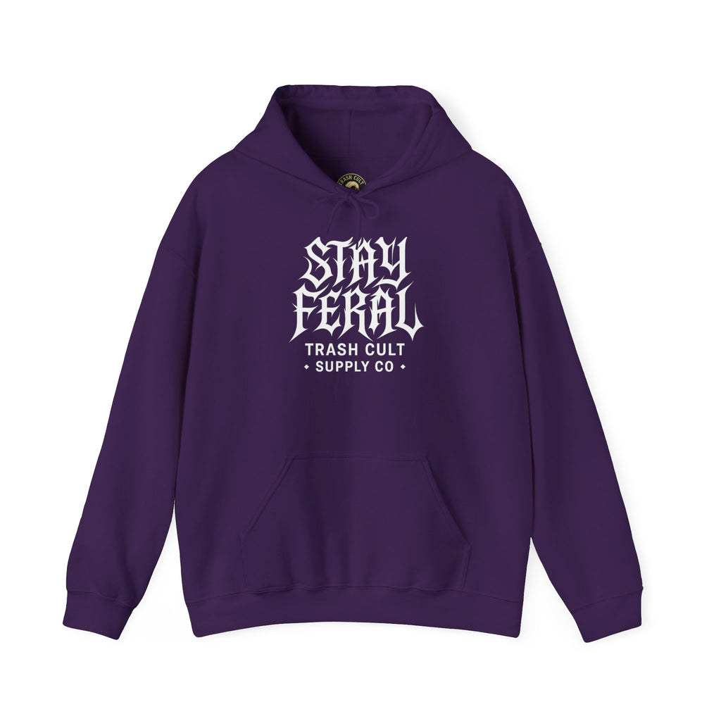 Stay Feral Gothic Hoodie – Trash Cult Supply Co Unisex Pullover