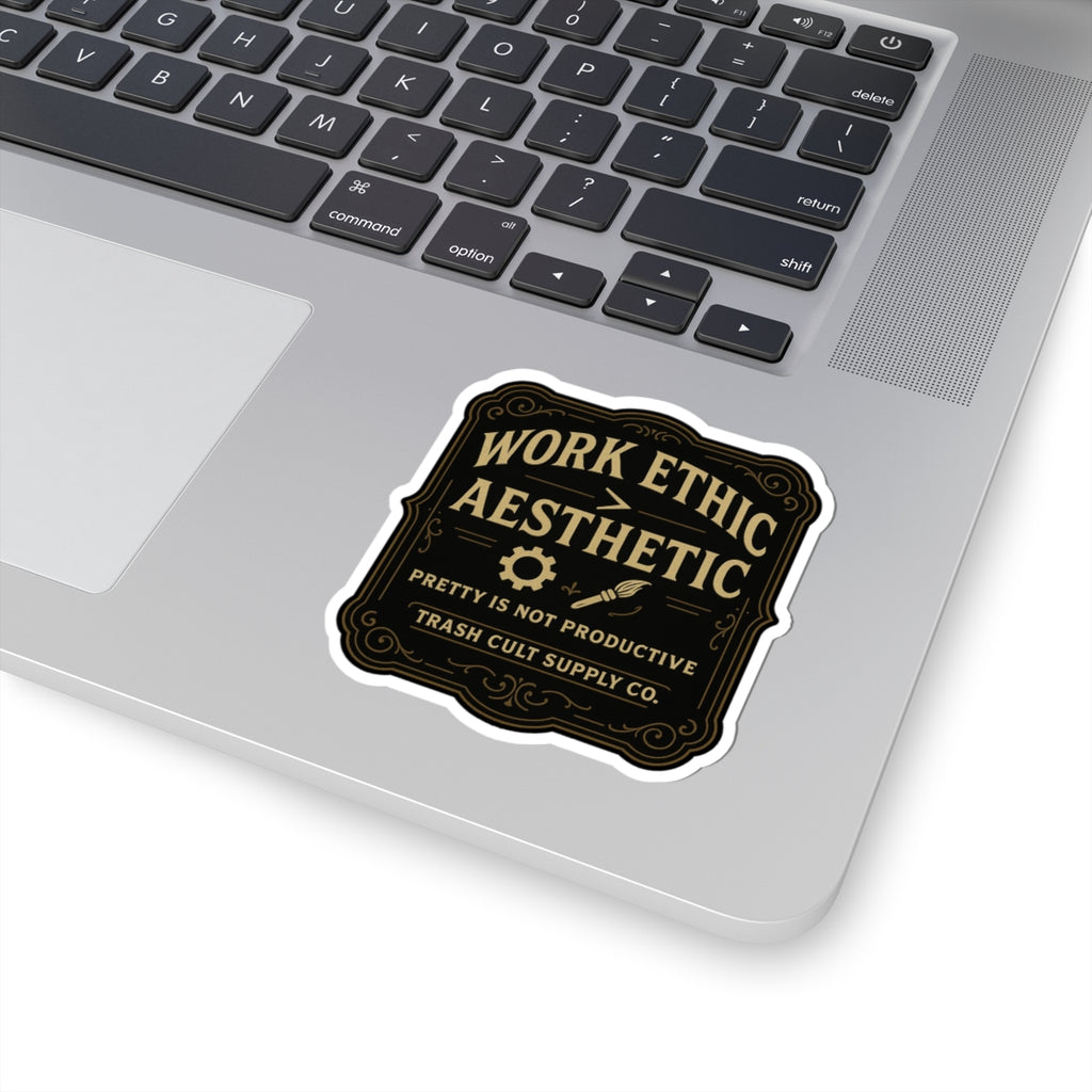 Work Ethic > Aesthetic Sticker – Vintage Vigilante | Trash Cult Supply Co.