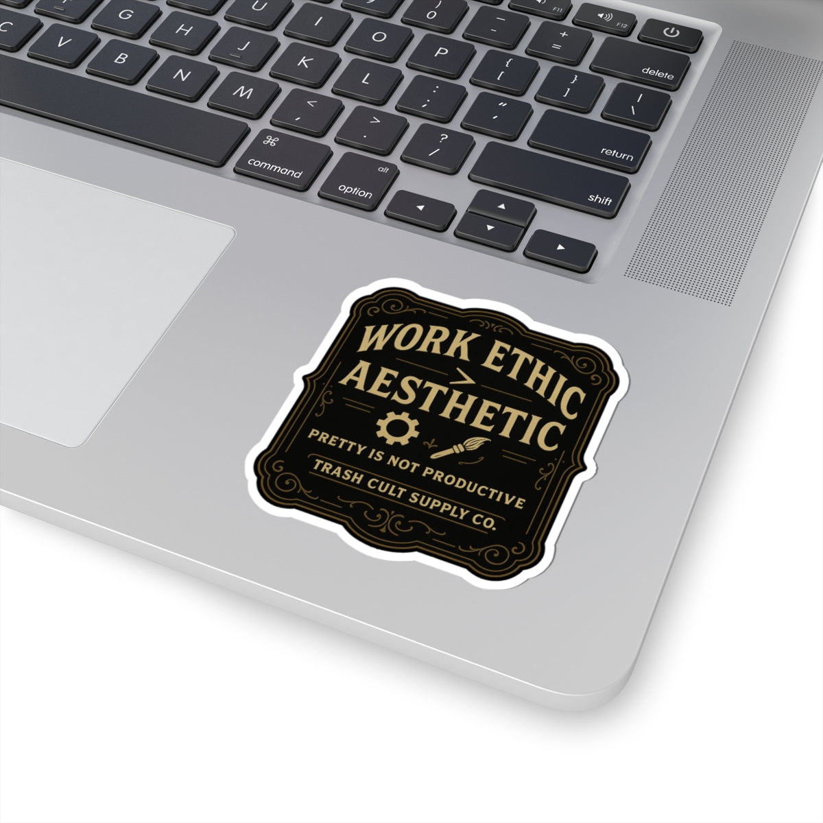 Work Ethic > Aesthetic Sticker – Vintage Vigilante | Trash Cult Supply Co.