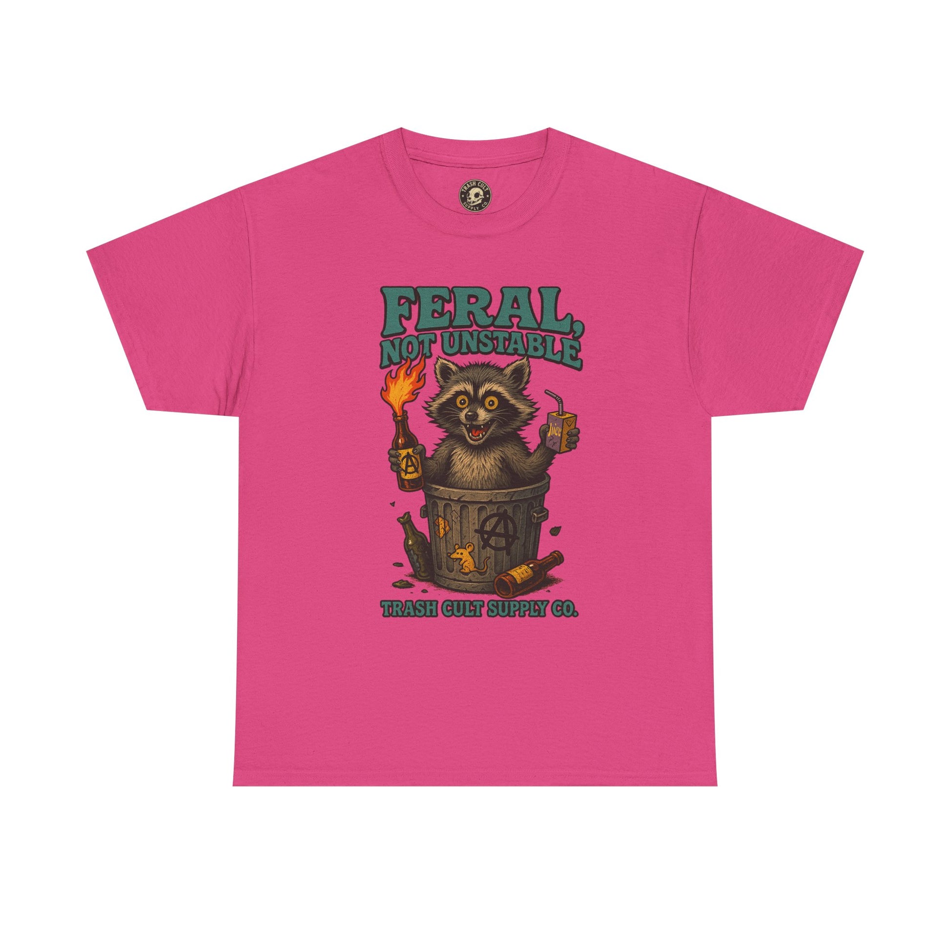 Feral Not Unstable Tee, Streetwear Tee, Graphic Shirt, Funny T-Shirt, Humor Clothing, Unique Gift