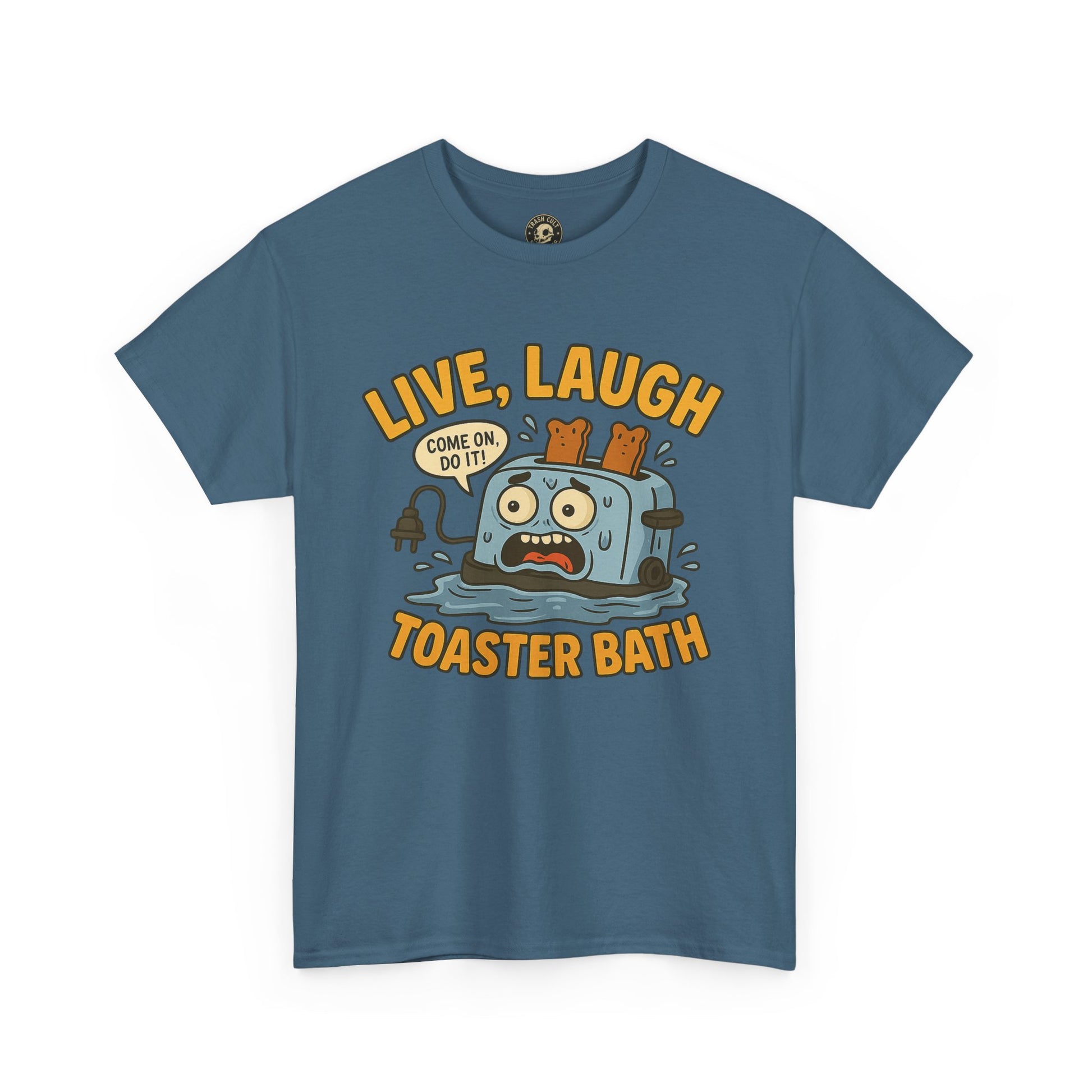 Funny Toaster Bath Tee, Humorous Unisex Shirt, Gift for Friends, Lightweight Cotton Tee, Birthday Party Outfit