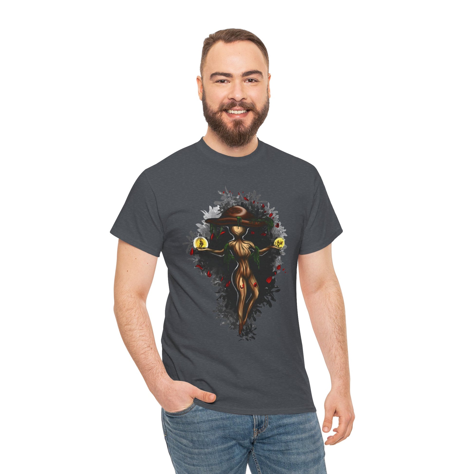 Mushroom Spirit T-Shirt – Lara Davenport x Trash Cult Supply Co. Collab (Gildan 5000)
