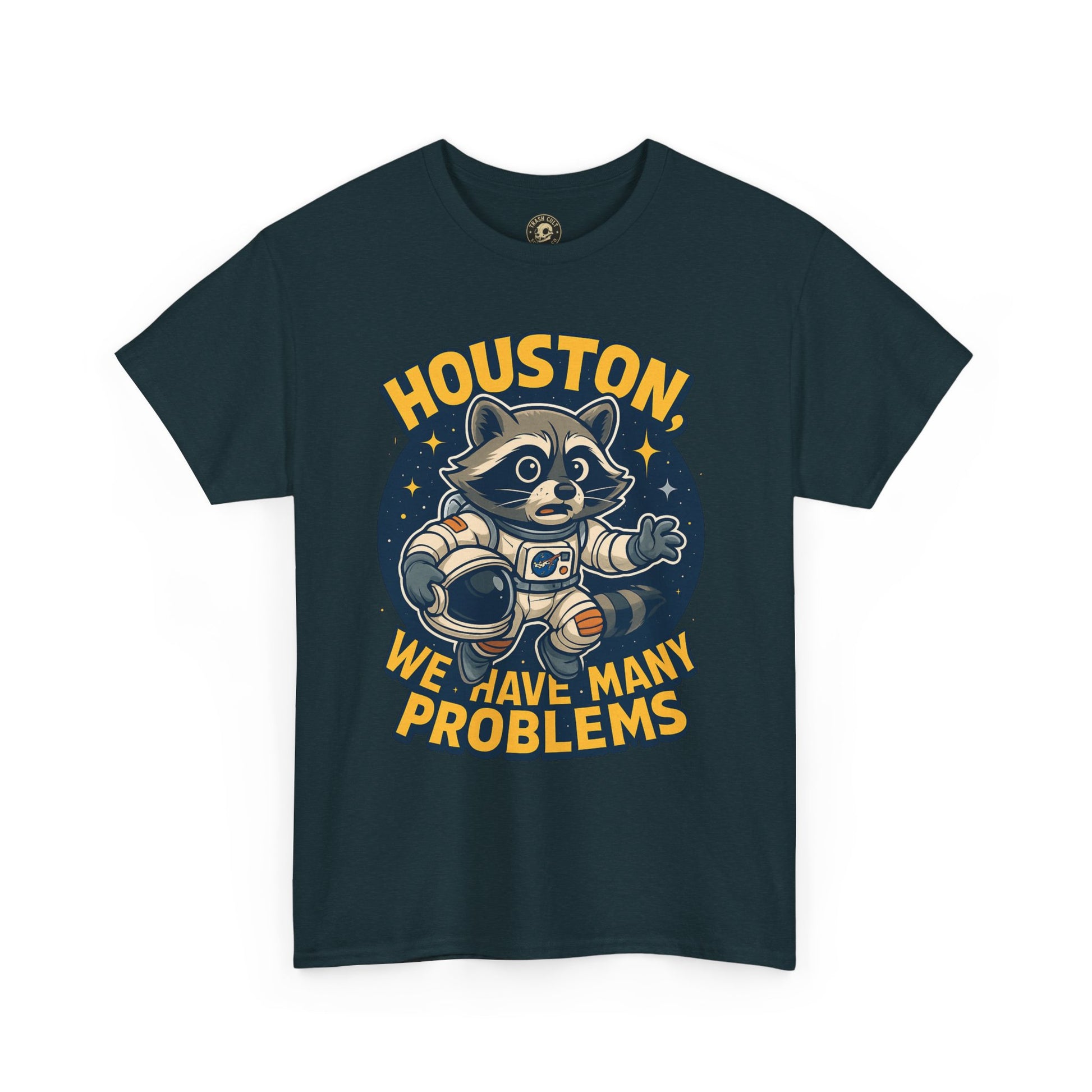 Houston We Have Many Problems T-Shirt, Unisex Graphic Tee, Space-Themed Apparel, Funny Gift for Astronaut Lovers, Casual Wear, Nerdy T-Shirt
