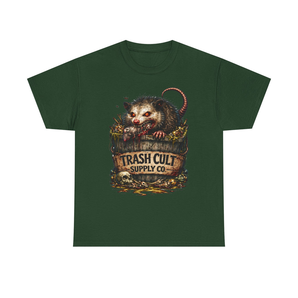 Opossum Trash Cult Tee — Vintage Grunge Wildlife Graphic T-Shirt