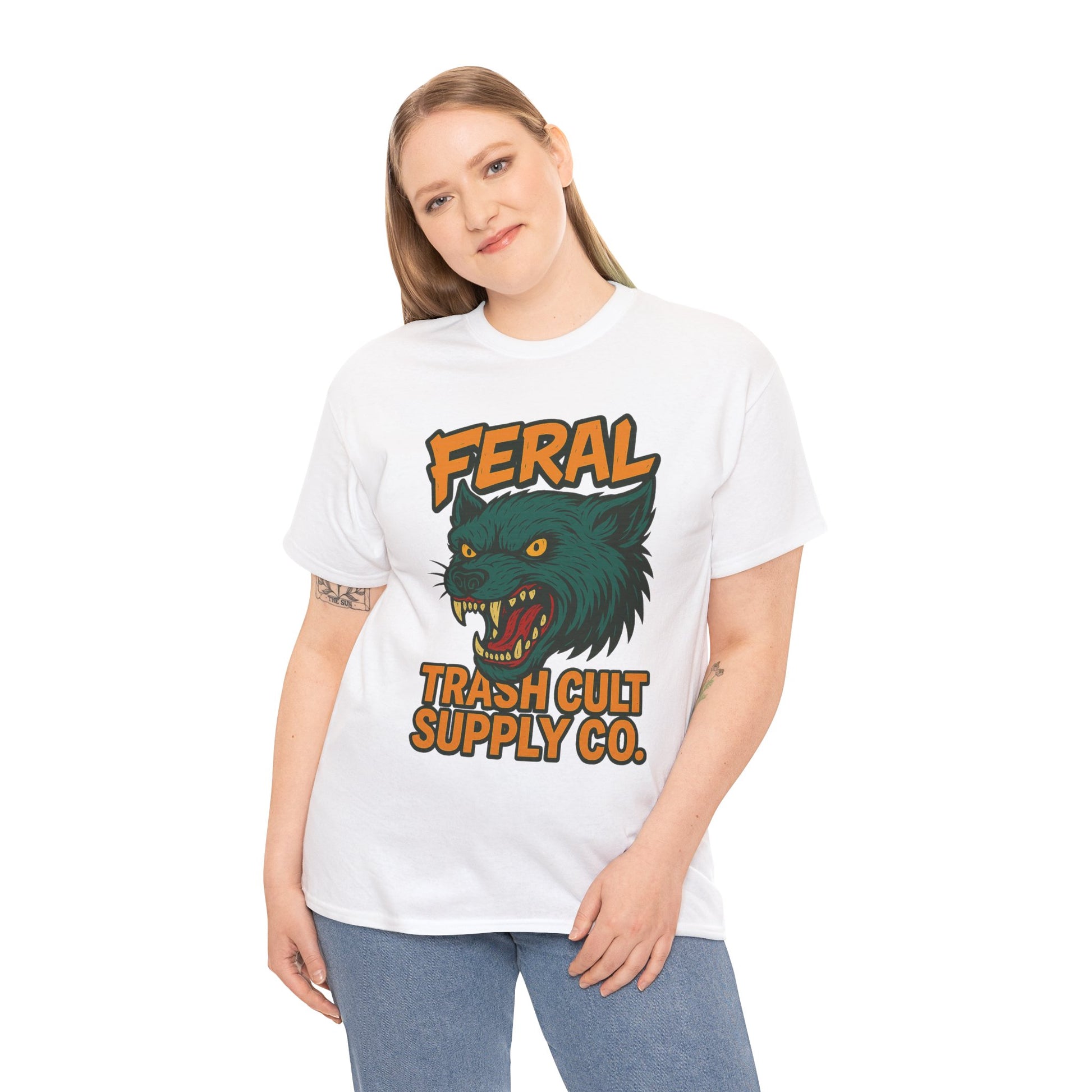 FERAL Wolverine Shirt – Trash Cult Graffiti Tee (Gildan 5000)