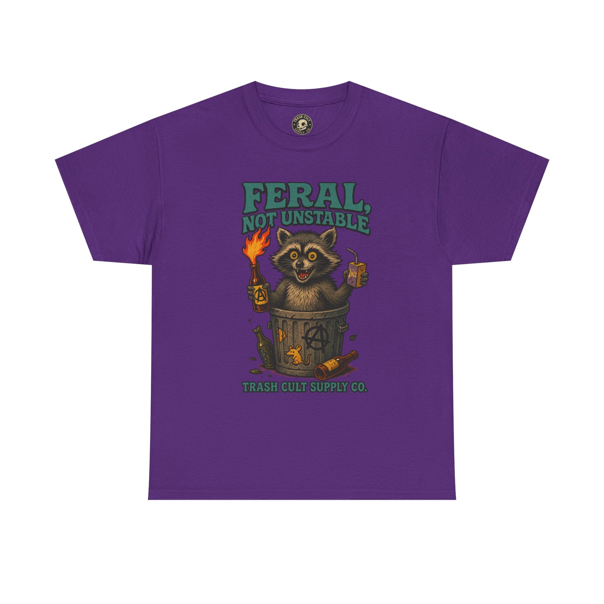 Feral Not Unstable Tee, Streetwear Tee, Graphic Shirt, Funny T-Shirt, Humor Clothing, Unique Gift
