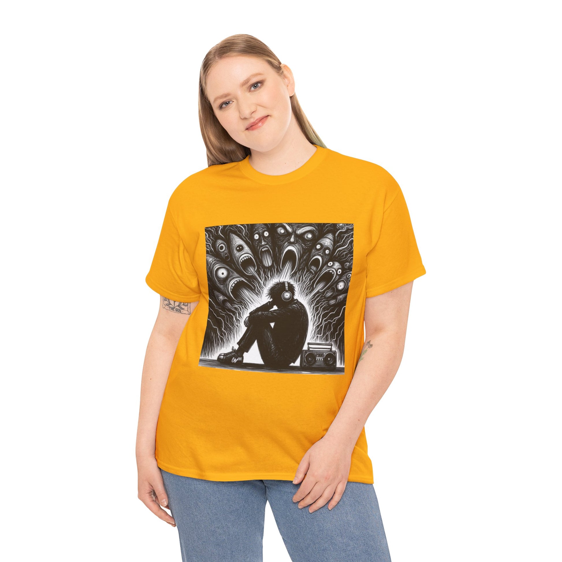 Xian Allen x Trash Cult Shirt – “Turn It Up Louder” | Screaming Chaos Headphones Tee