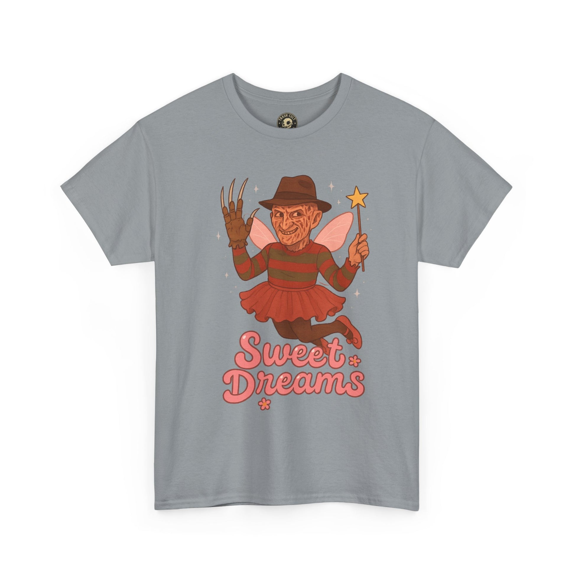 Freddy Krueger Fairy “Sweet Dreams” Funny Horror Parody T-Shirt – Gildan 5000