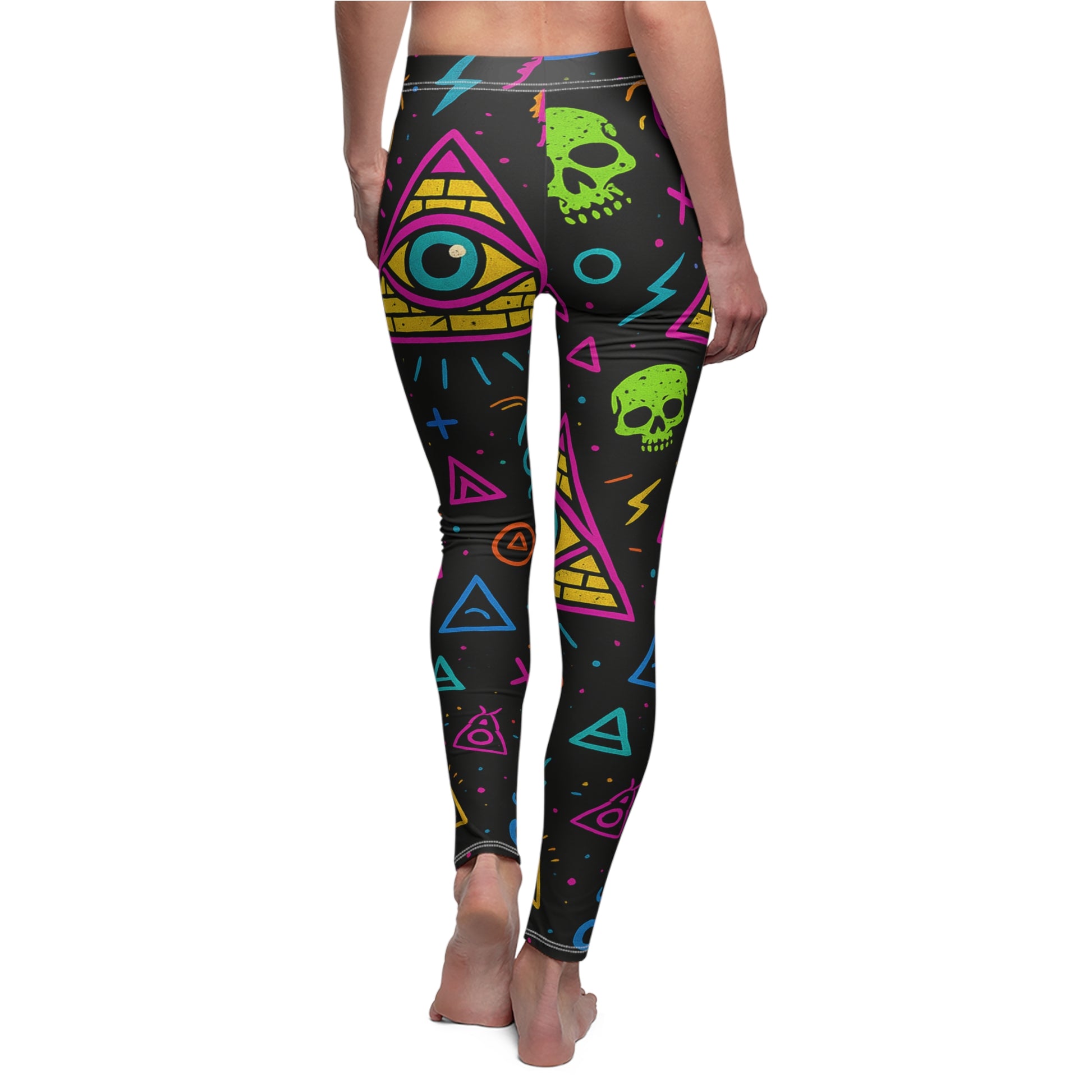 Neon Illuminati Chaos – Cut & Sew Leggings | Limited Edition Illuminasty Drop