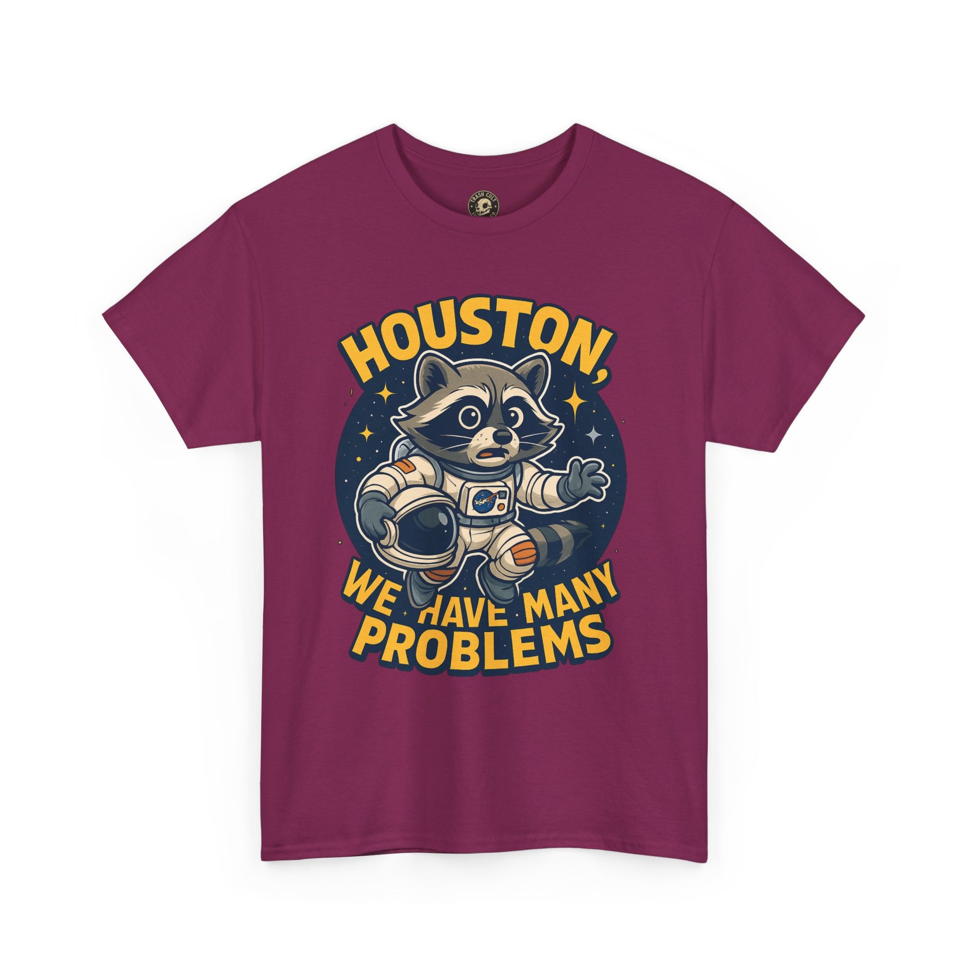 Houston We Have Many Problems T-Shirt, Unisex Graphic Tee, Space-Themed Apparel, Funny Gift for Astronaut Lovers, Casual Wear, Nerdy T-Shirt