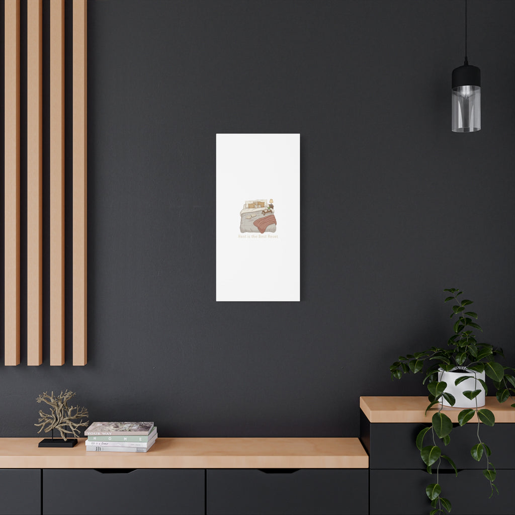 Rest is the Best Reset Canvas | sleepy humor, restful vibes