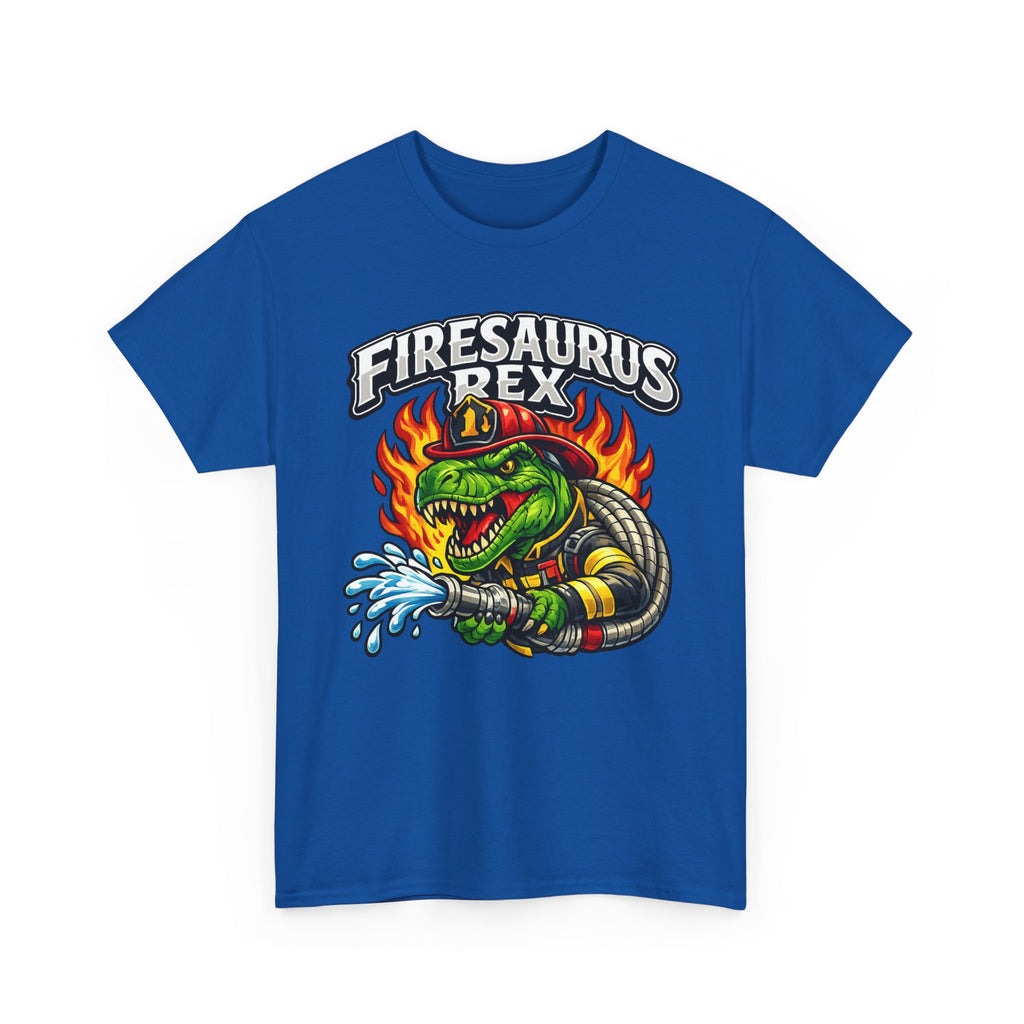 Firesaurus Rex T-Shirt — Funny Firefighter Dinosaur Tee
